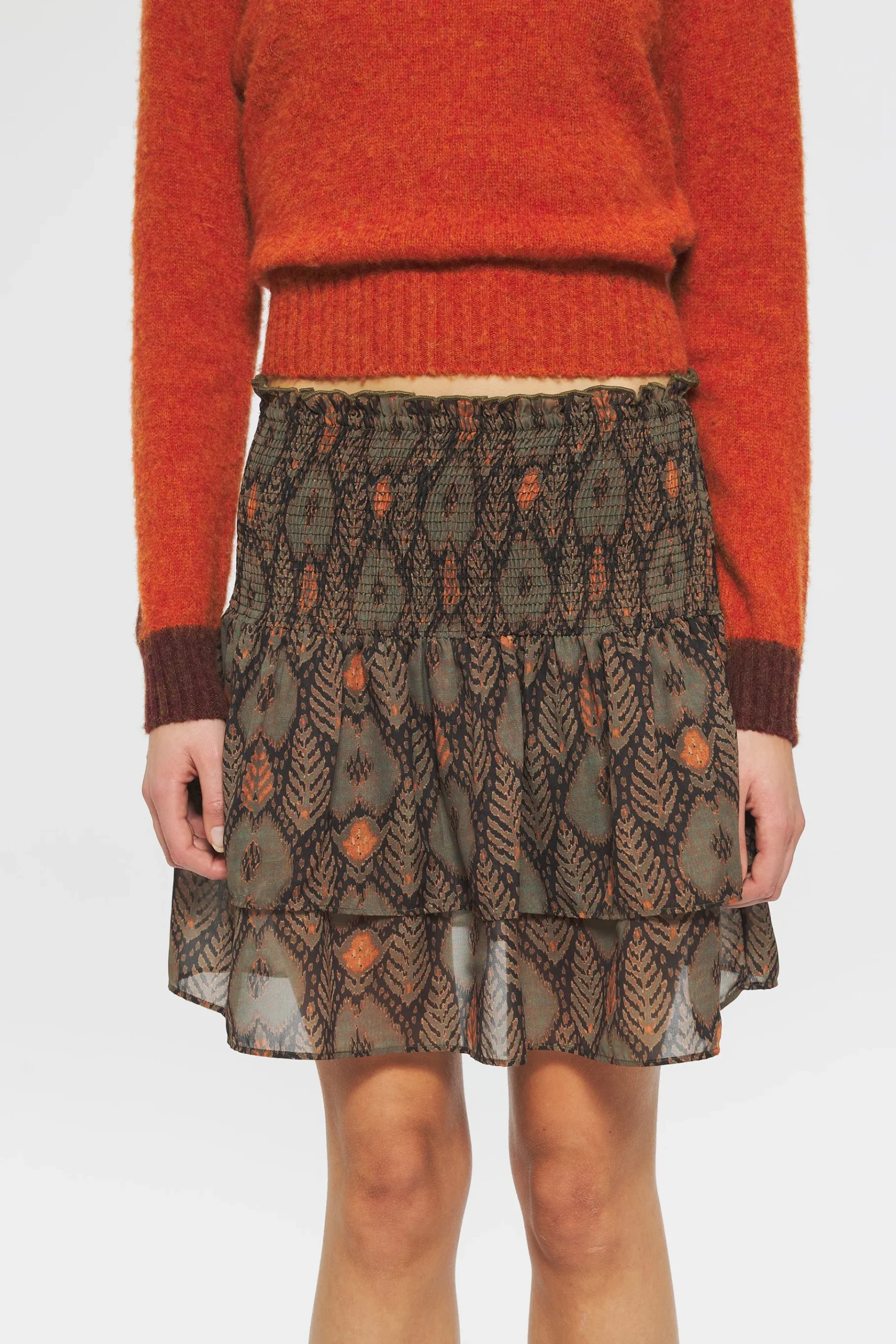 ANTIK BATIK Mani Print skirt Green Store