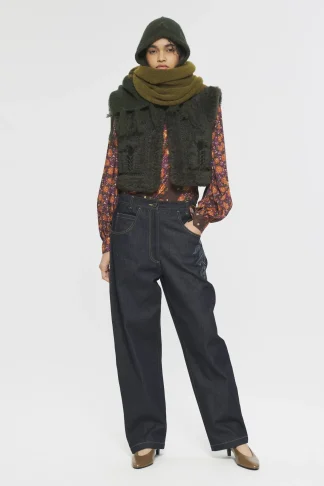 ANTIK BATIK Michelle Balaclava Green New