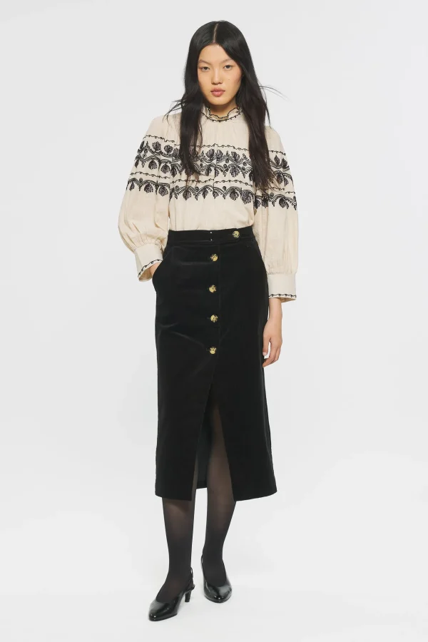 ANTIK BATIK Nelly Embroidered blouse Cream Best