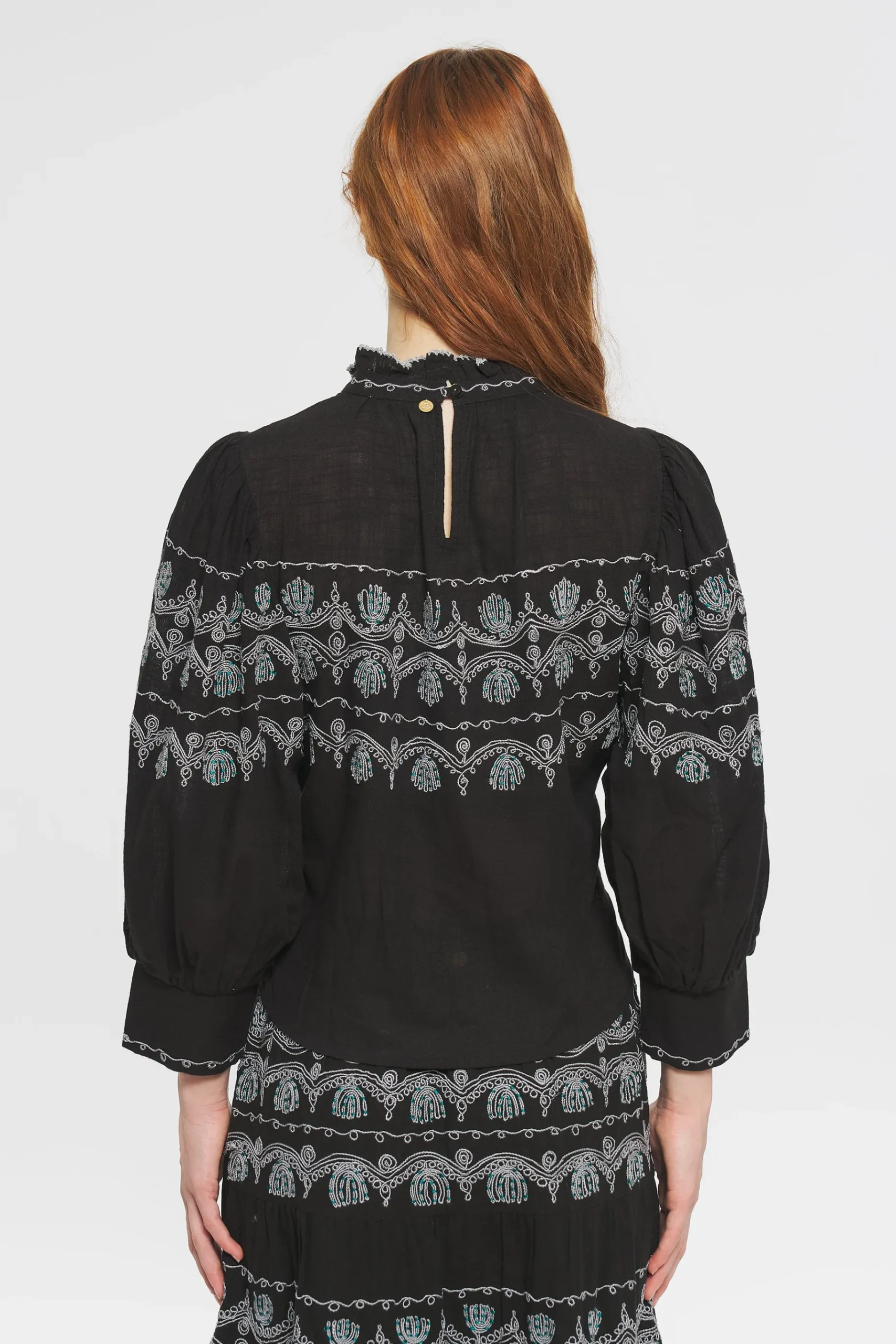ANTIK BATIK Nelly Embroidered blouse Black Outlet