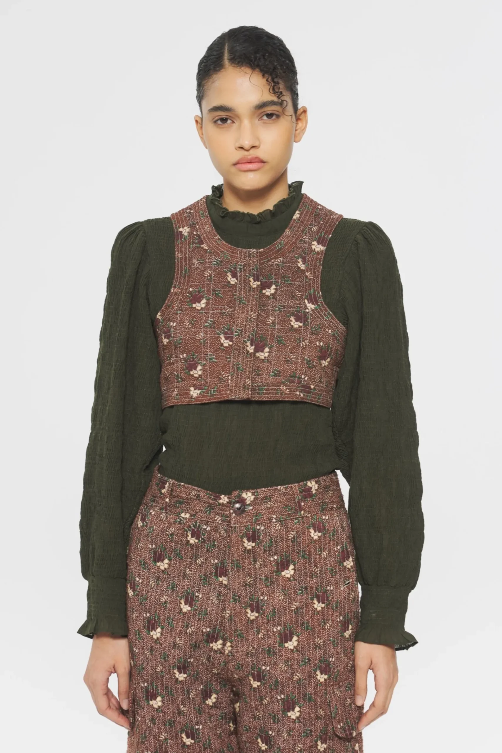 ANTIK BATIK Paddy Print gilet Hot