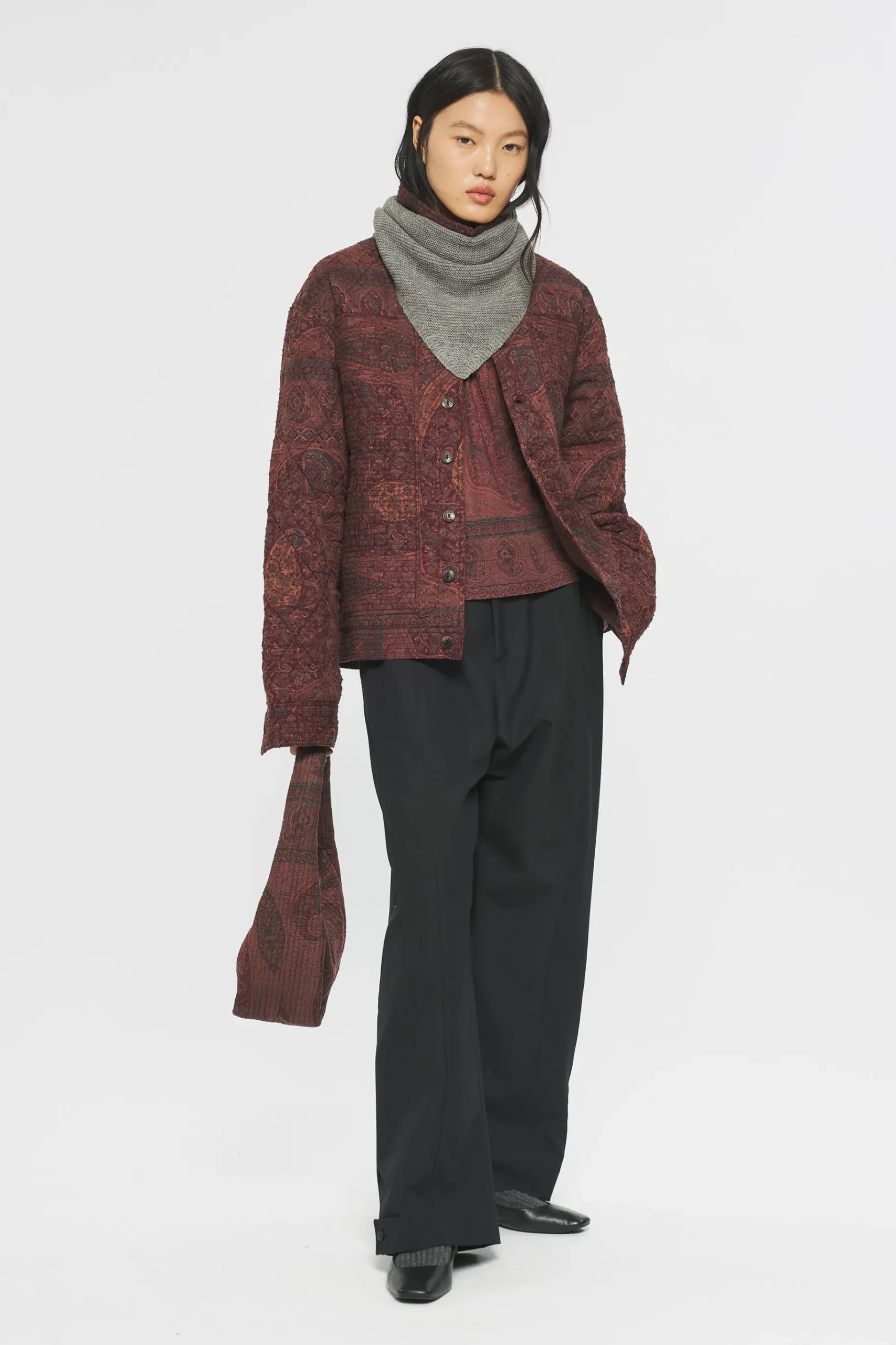 ANTIK BATIK Philipine Scarf Grey Store