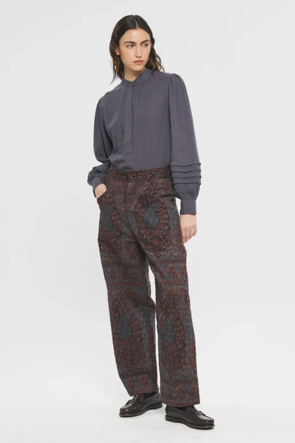ANTIK BATIK Pipa Blouse Grey Outlet