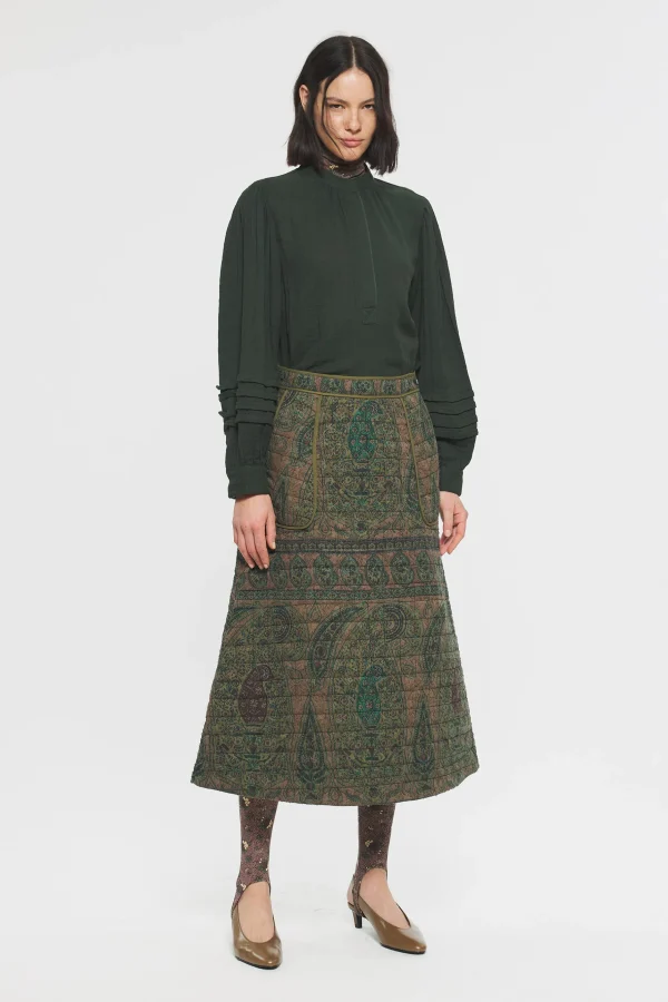 ANTIK BATIK Pipa Blouse Green Hot