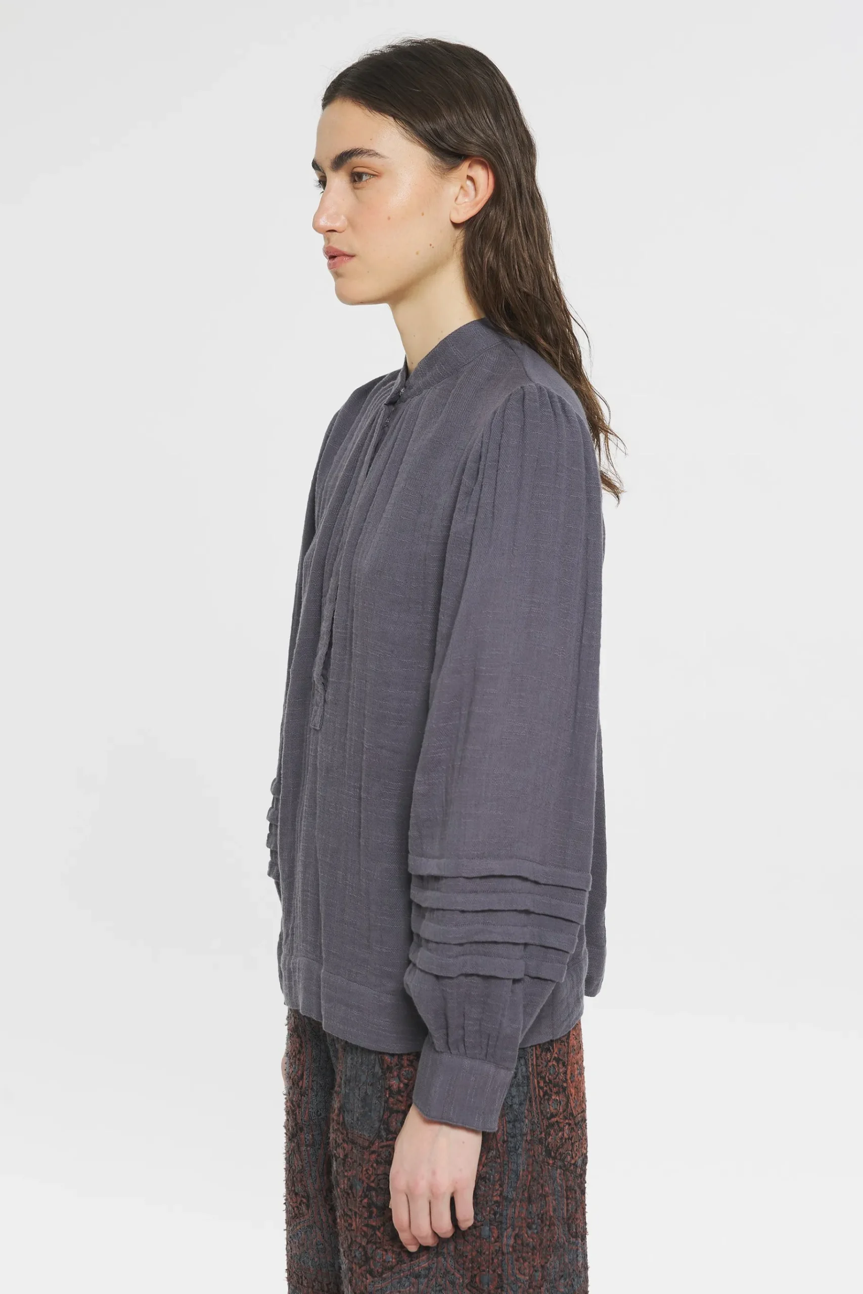 ANTIK BATIK Pipa Blouse Grey Outlet
