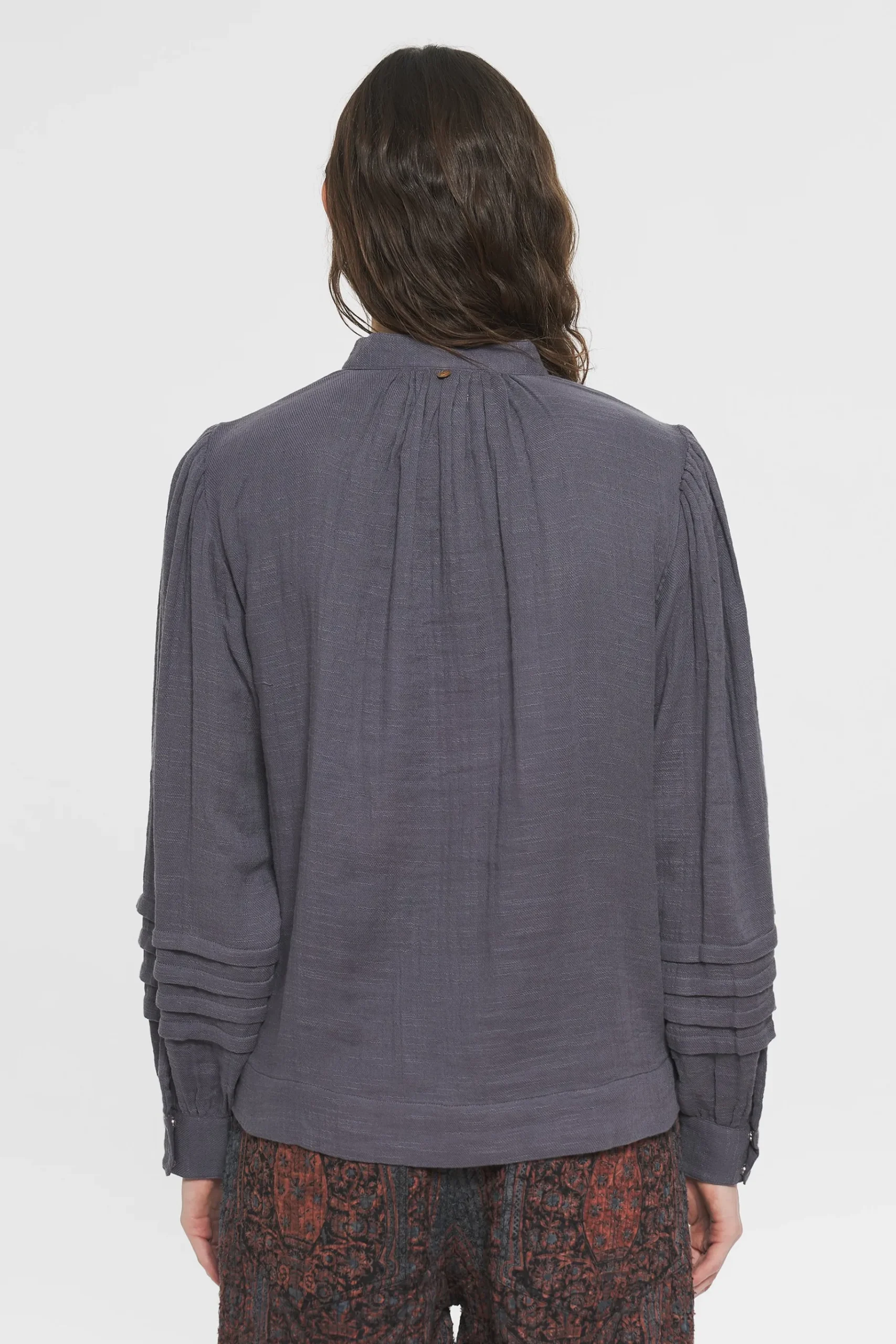 ANTIK BATIK Pipa Blouse Grey Outlet