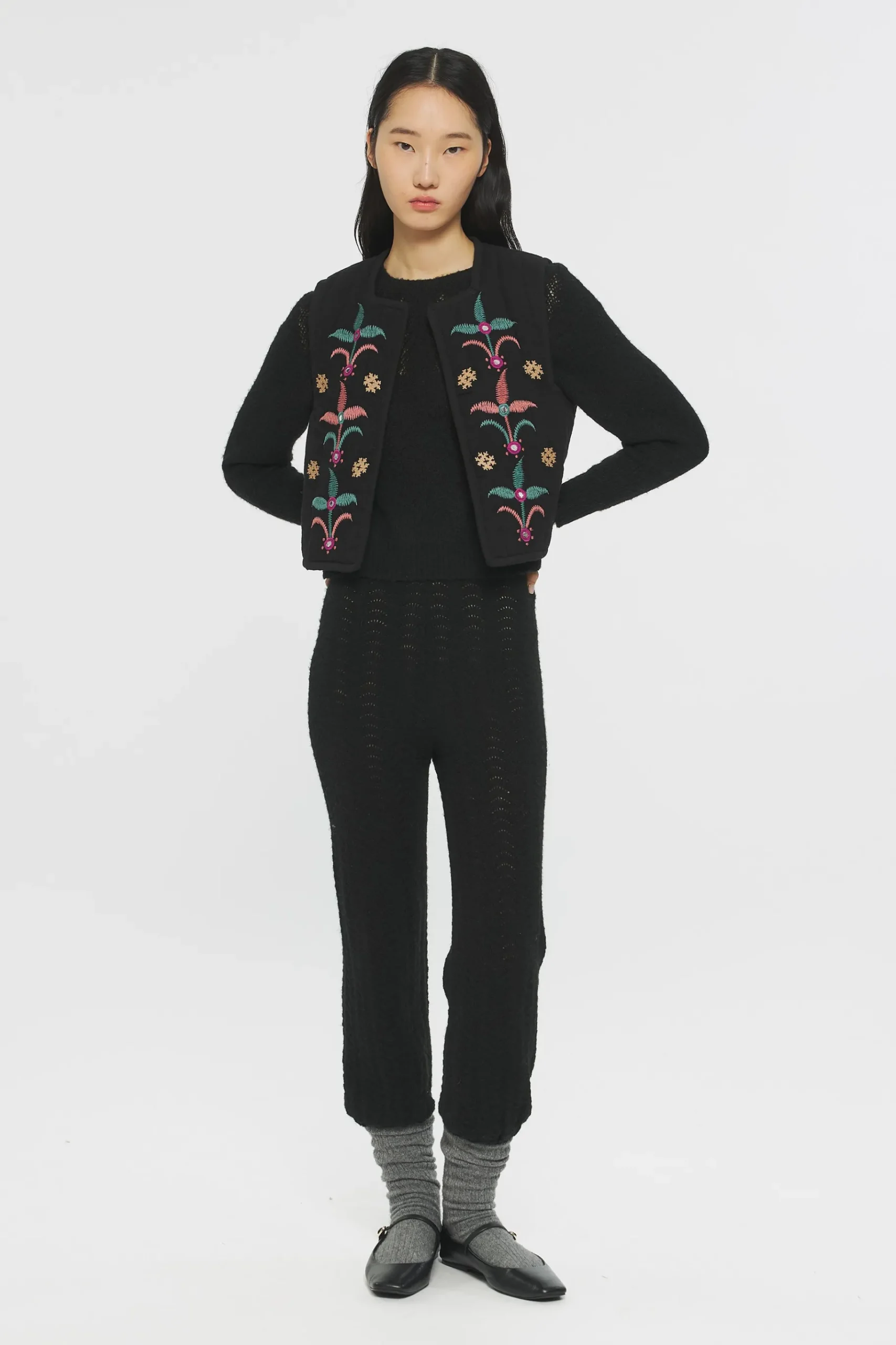 ANTIK BATIK Rafi Embroidered gilet Store