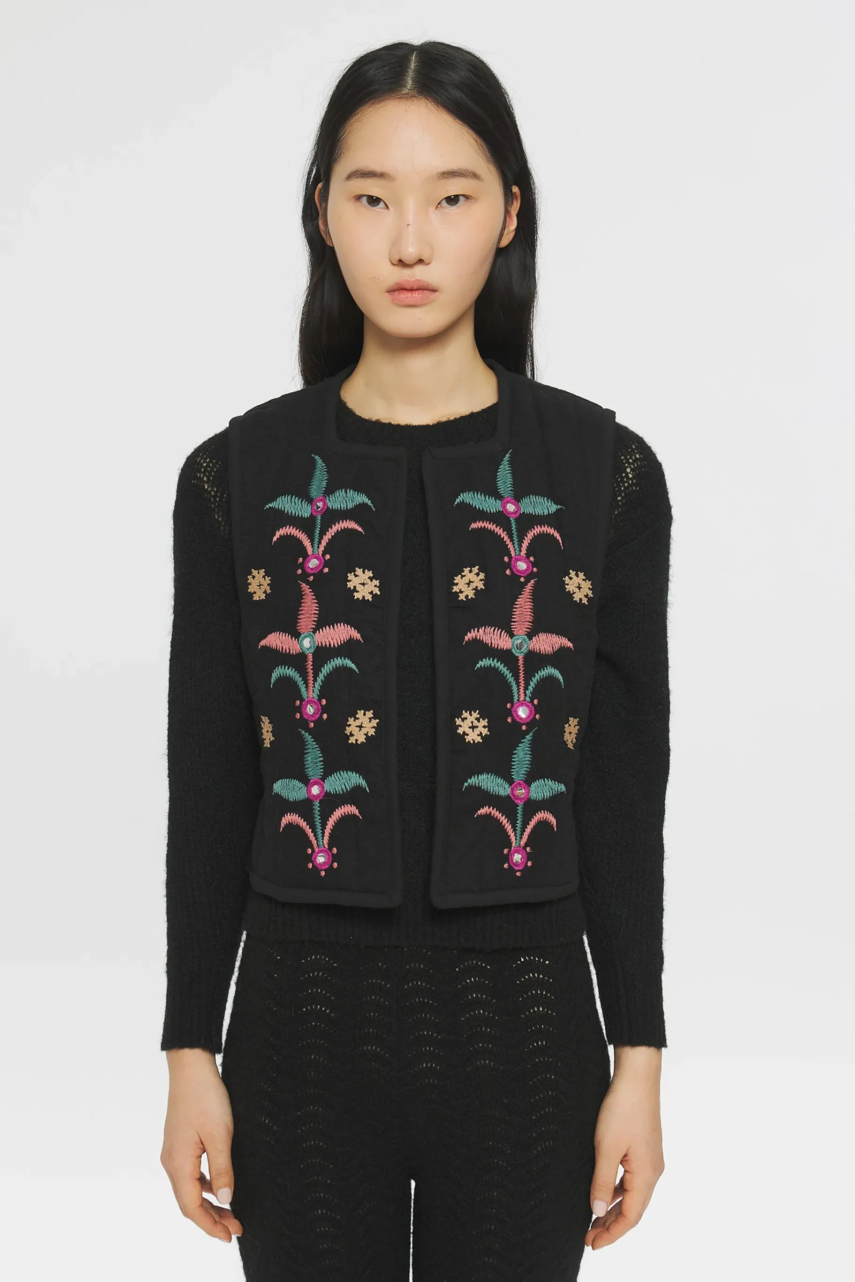 ANTIK BATIK Rafi Embroidered gilet Store
