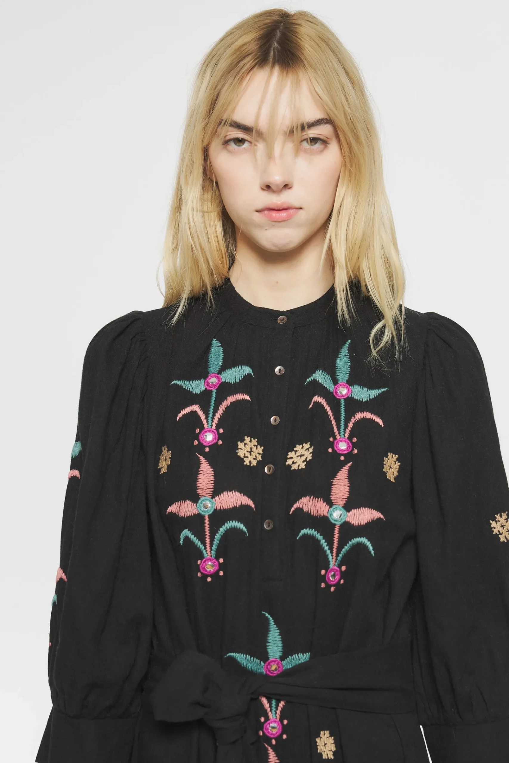 ANTIK BATIK Rafi Embroidered maxi dress Sale