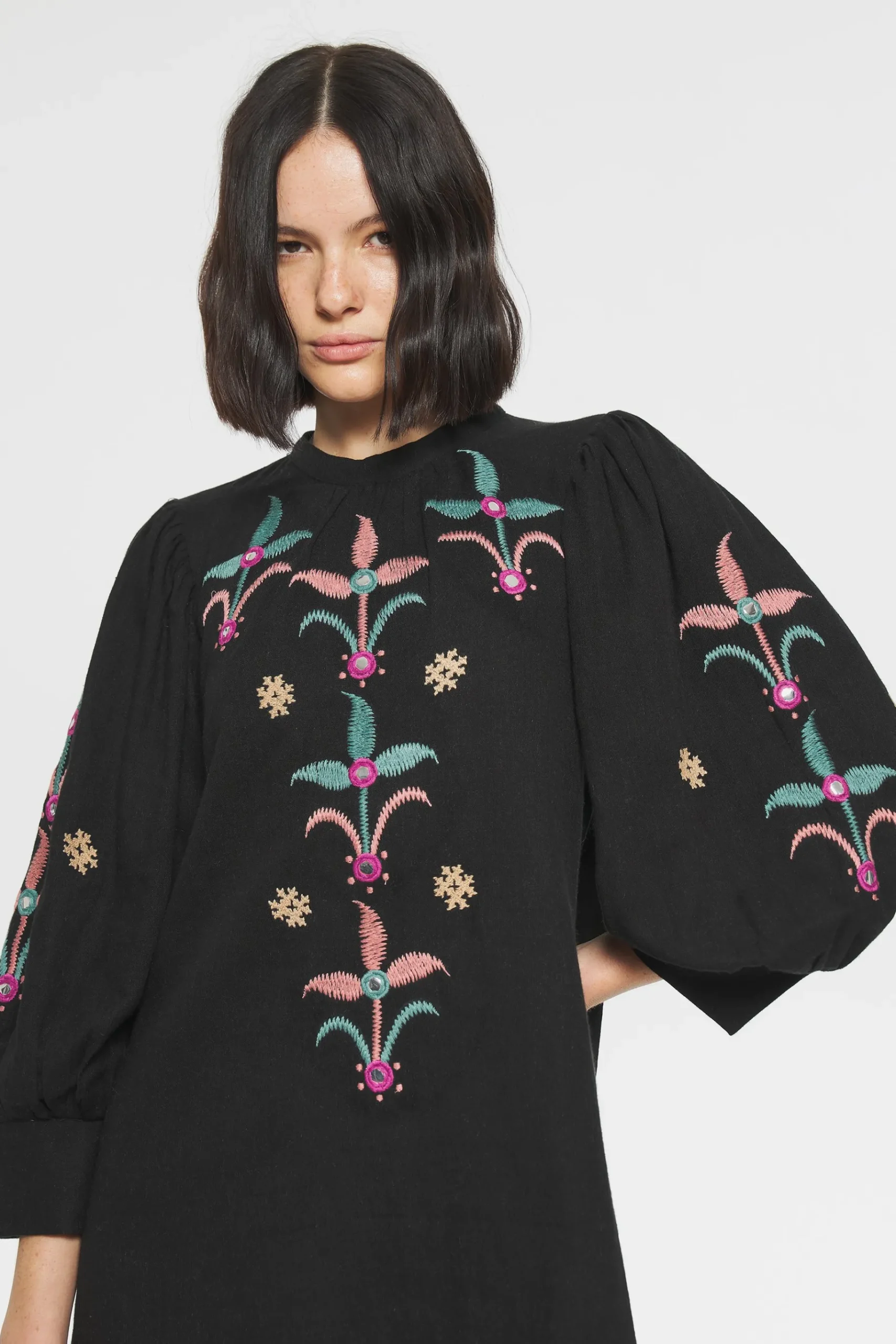 ANTIK BATIK Rafi Embroidered mini dress Cheap