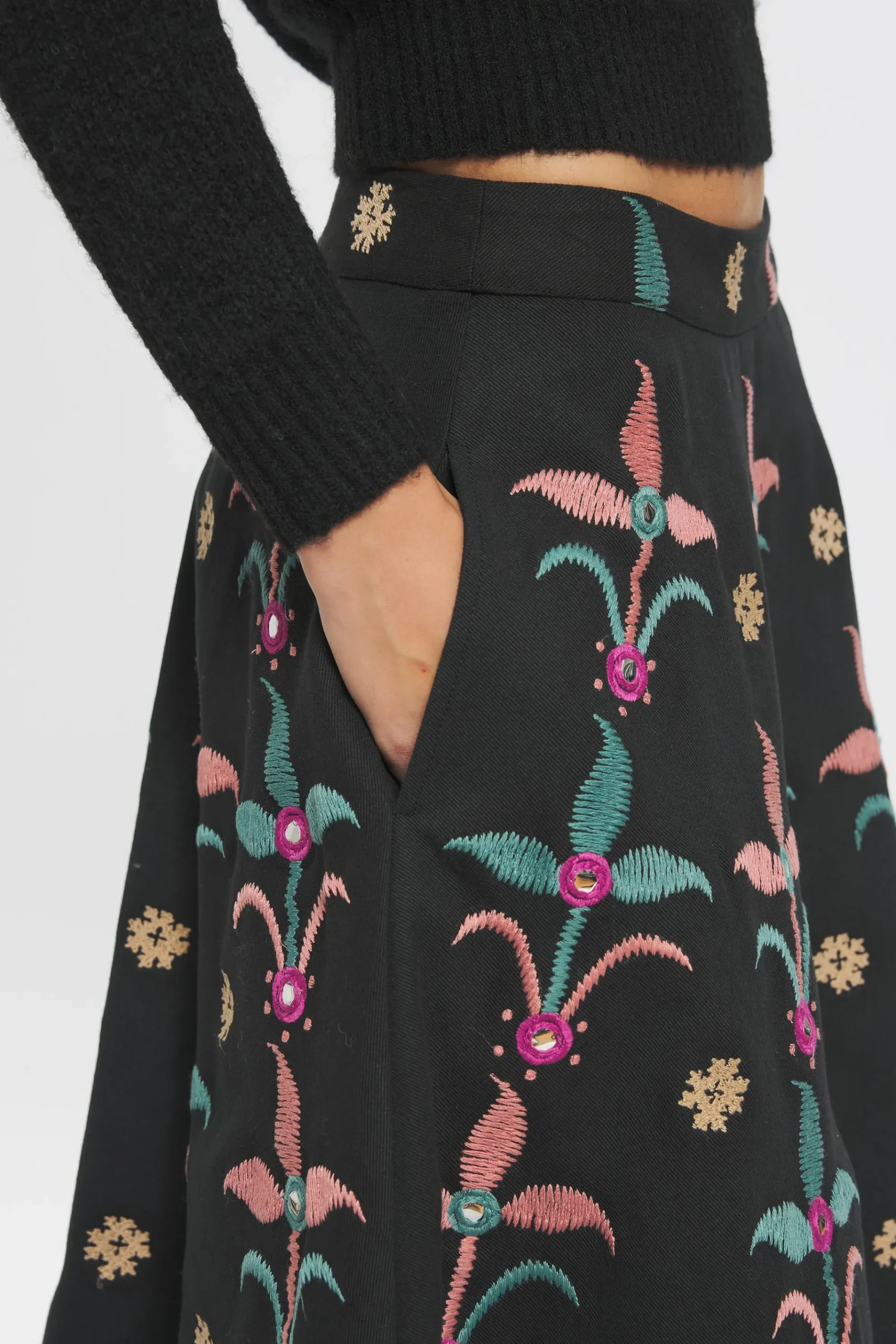 ANTIK BATIK Rafi Embroidered skirt Sale