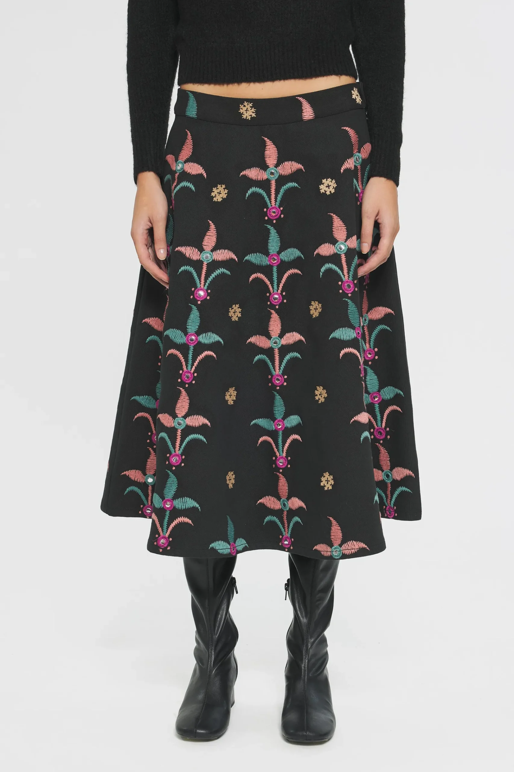 ANTIK BATIK Rafi Embroidered skirt Sale