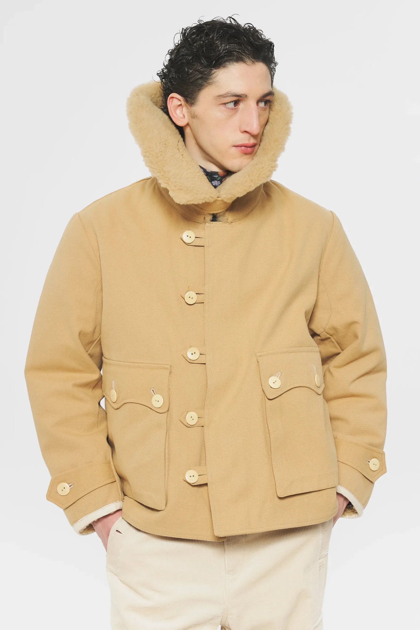 ANTIK BATIK Ragar Coat Cream New