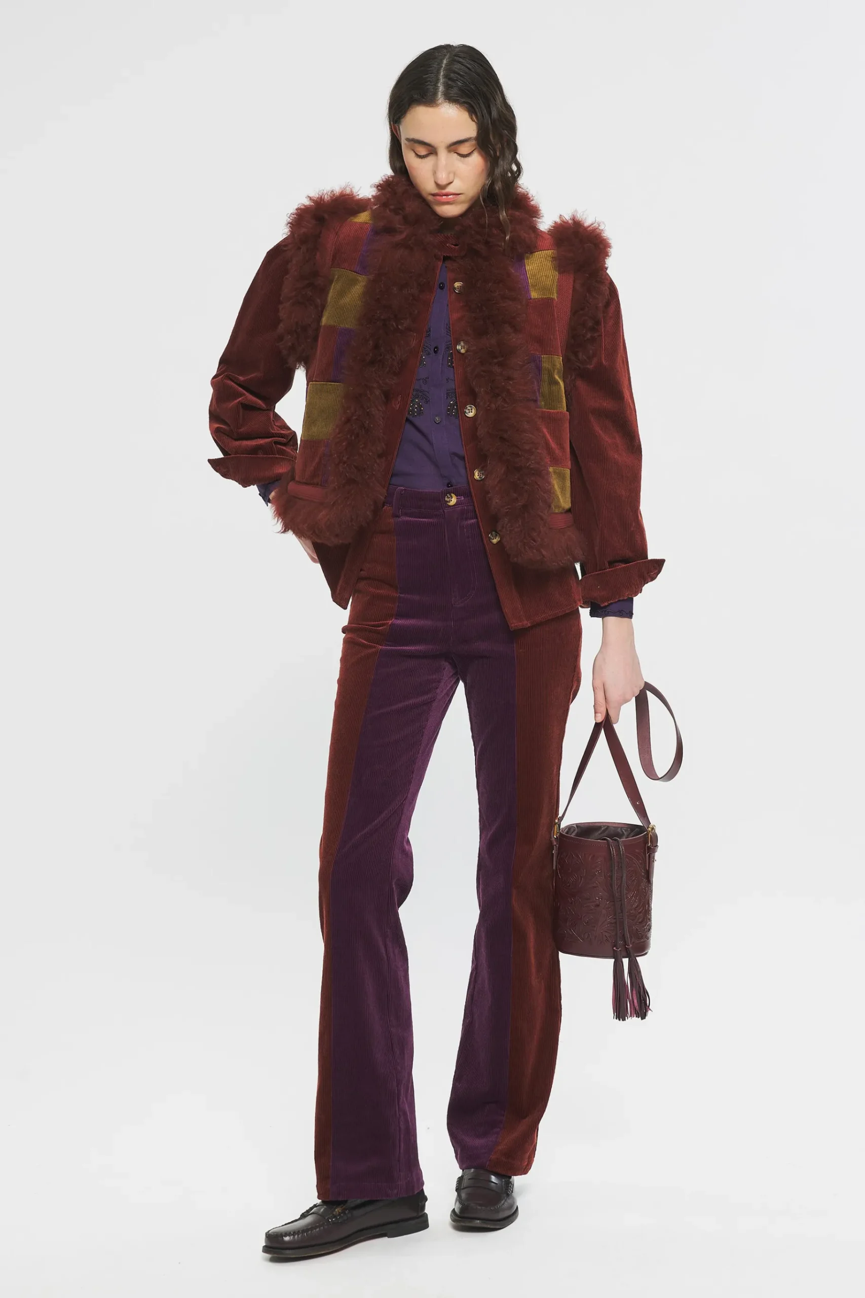ANTIK BATIK Rusty Gilet Red Outlet