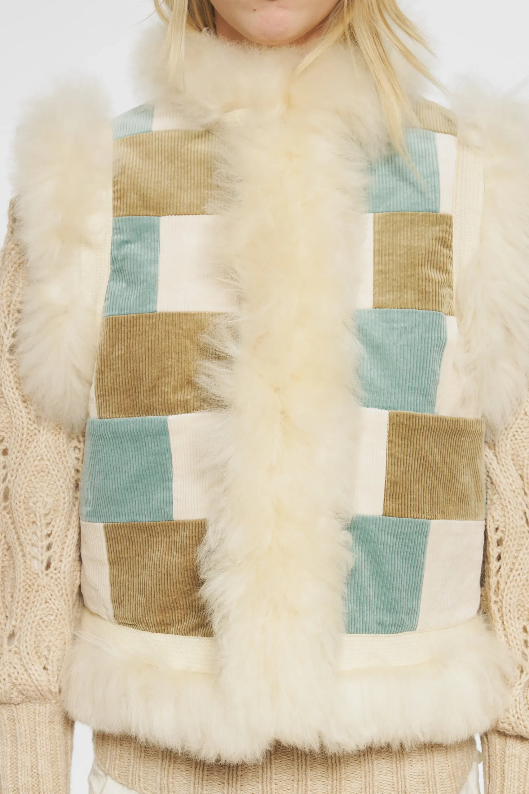 ANTIK BATIK Rusty Gilet Cream Online