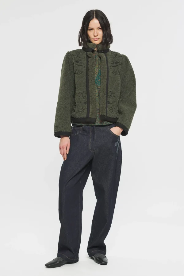 ANTIK BATIK Saliba Embroidered jacket Green Hot