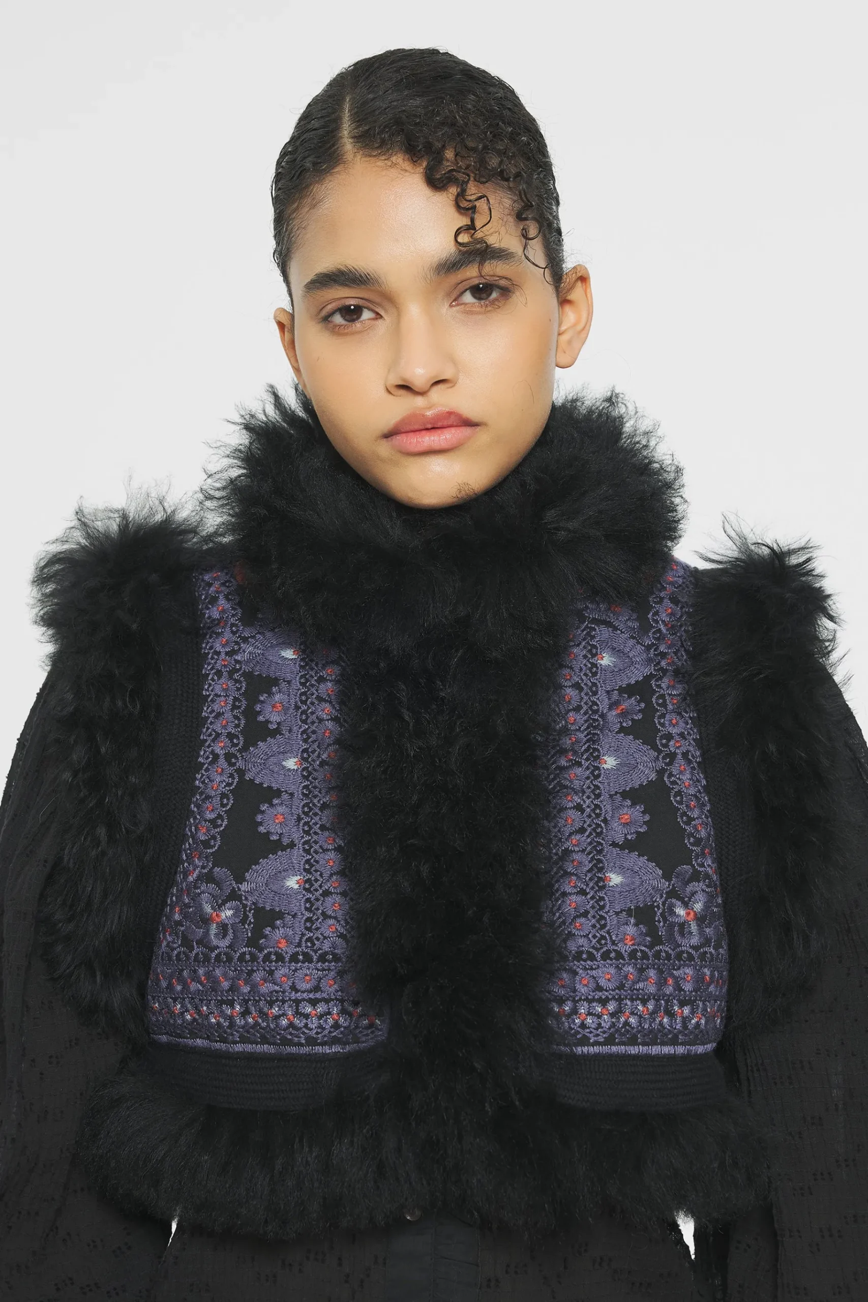 ANTIK BATIK Sandor Embroidered bolero Black Sale
