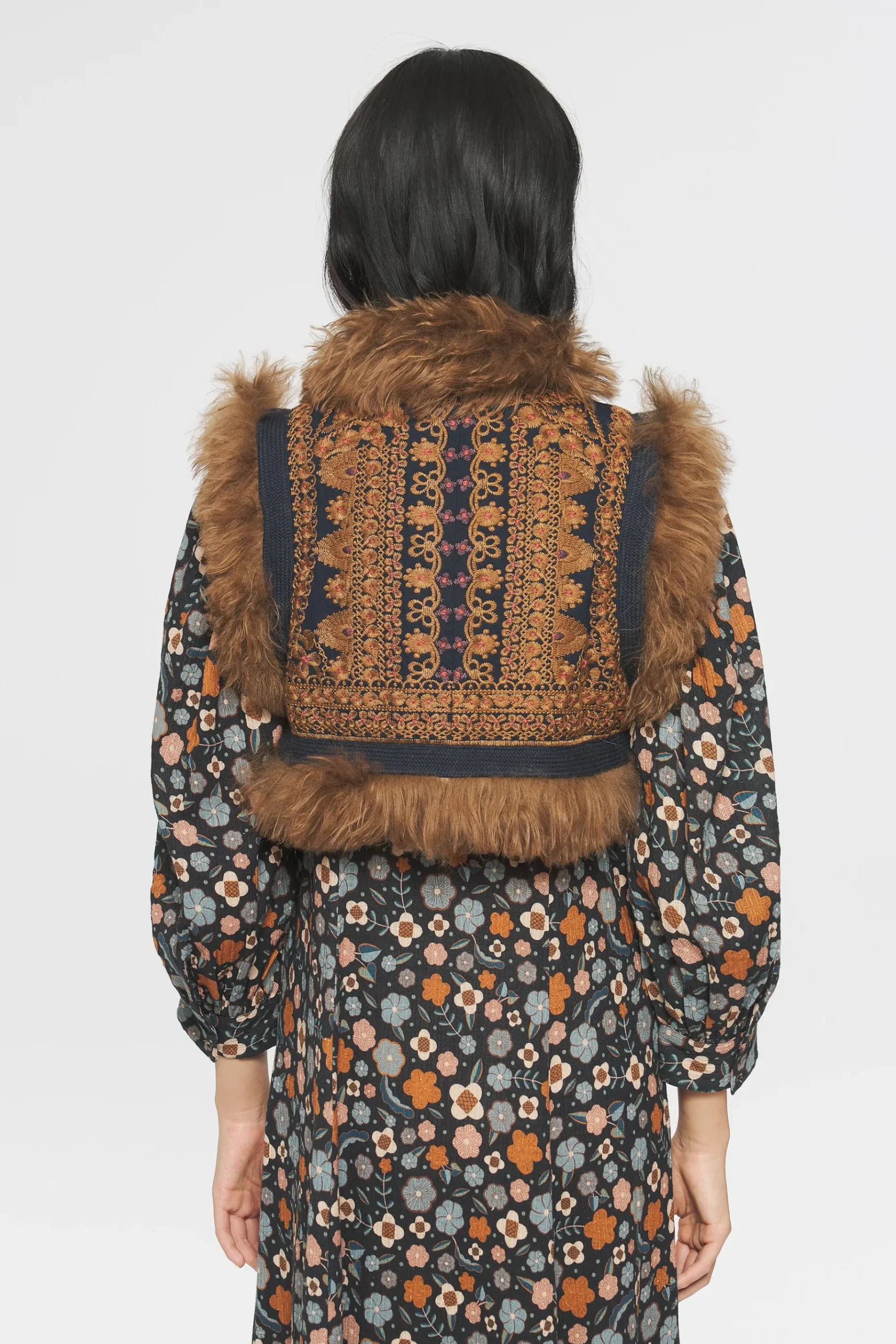 ANTIK BATIK Sandor Embroidered bolero Brown Outlet