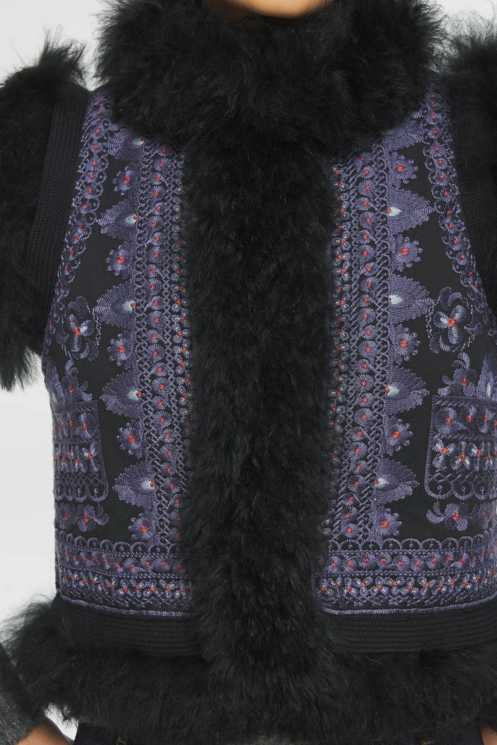 ANTIK BATIK Sandor Embroidered gilet Black Best Sale