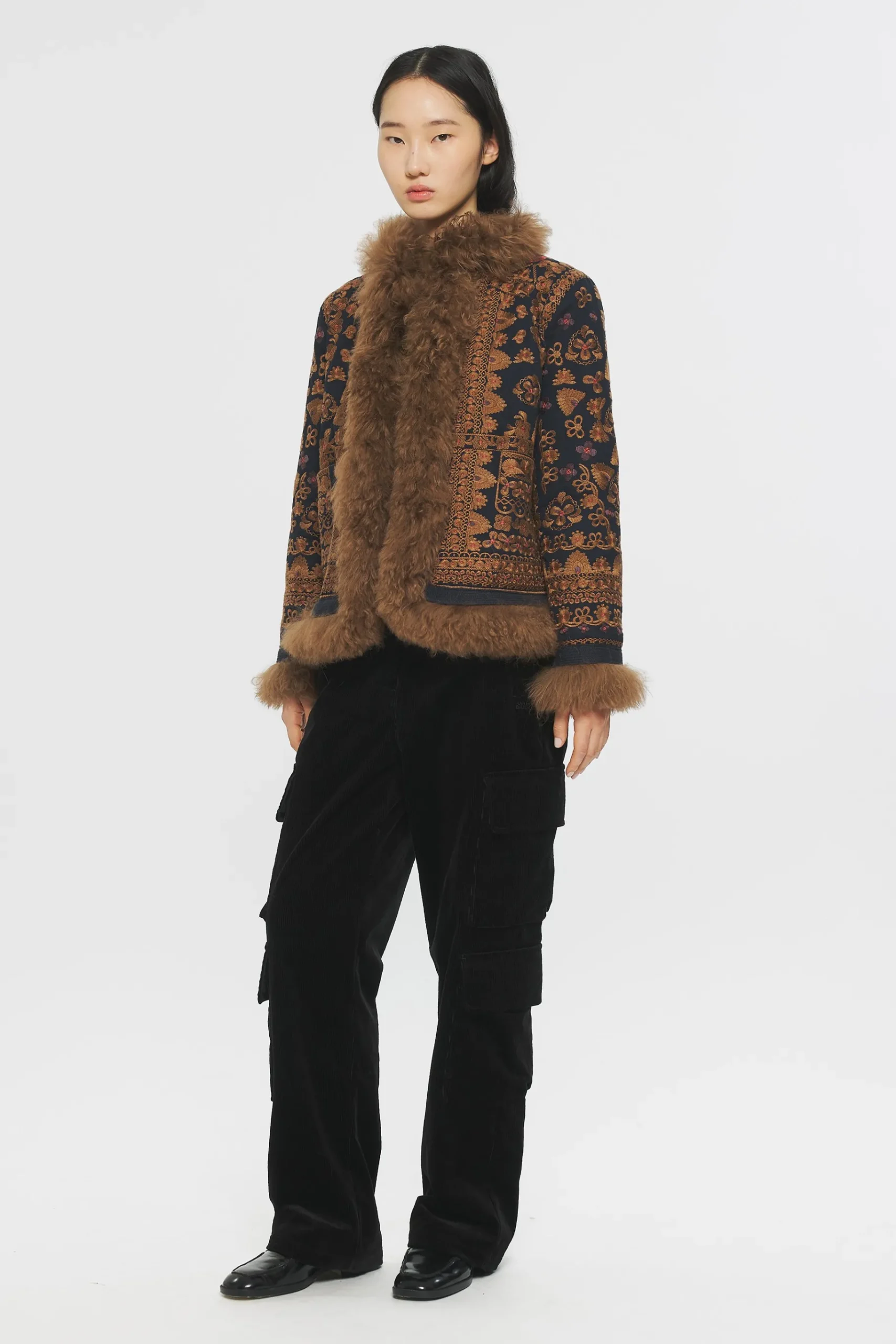 ANTIK BATIK Sandor Embroidered jacket Black Discount