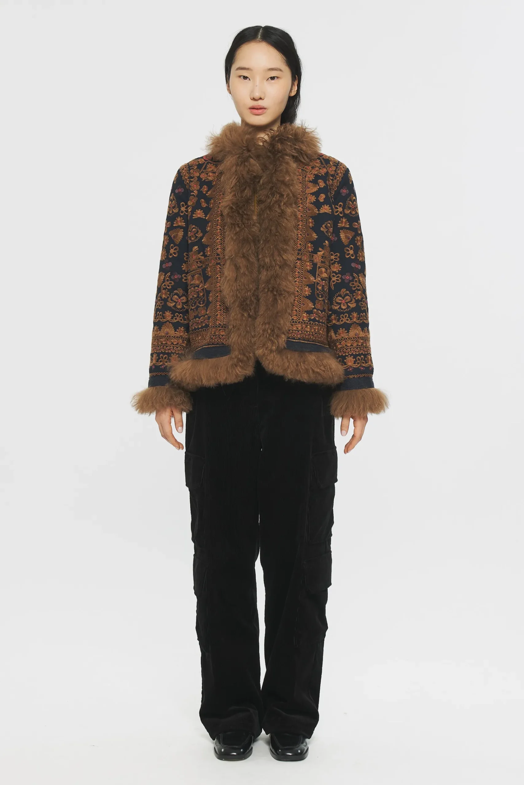ANTIK BATIK Sandor Embroidered jacket Black Discount