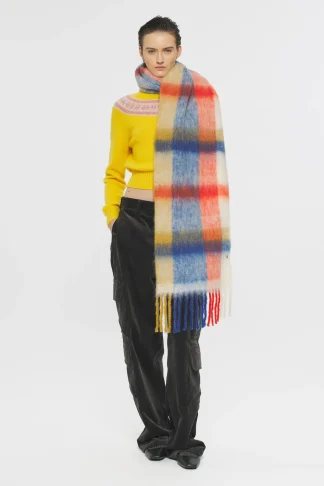 ANTIK BATIK Scarves Scarf Blue Outlet