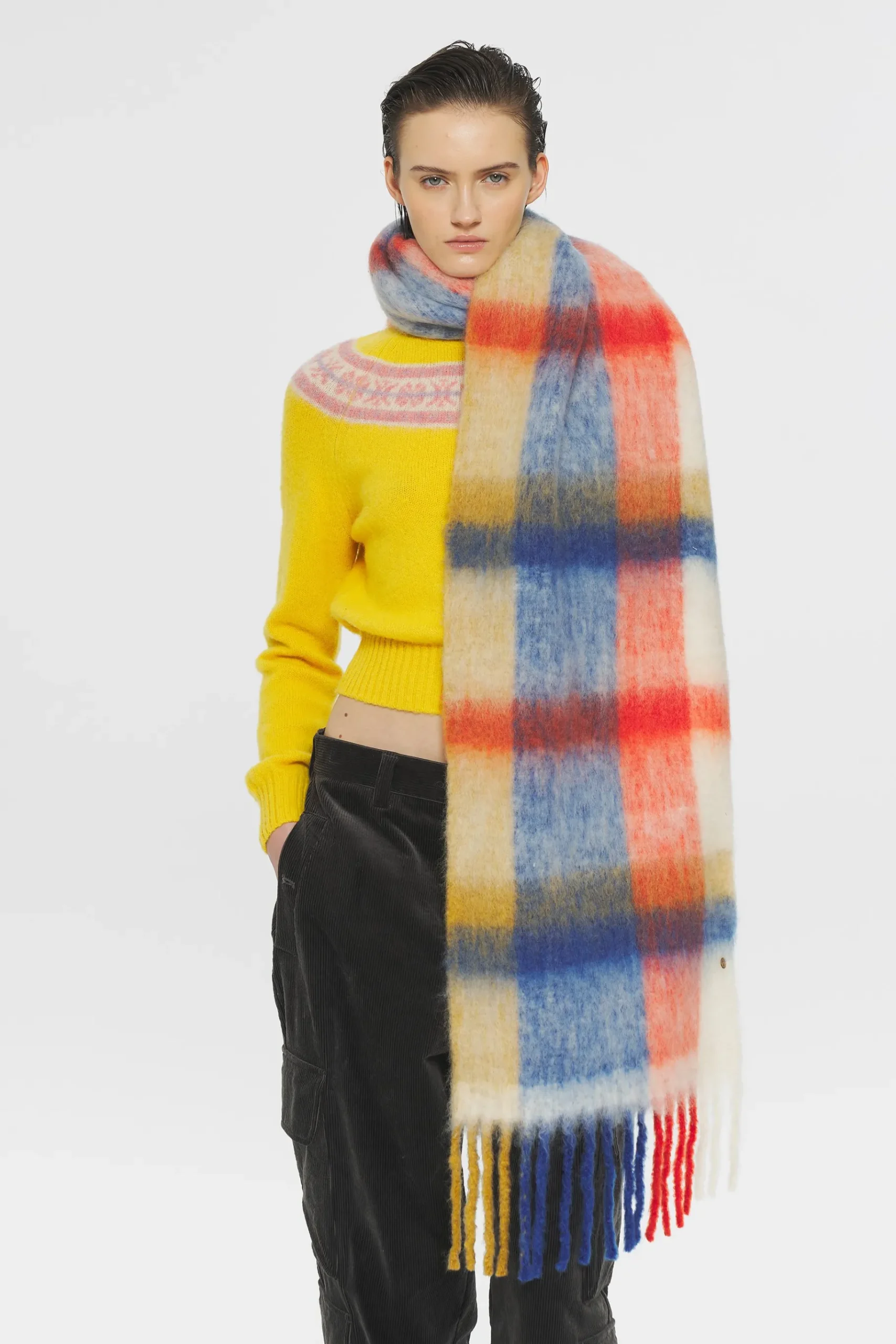 ANTIK BATIK Scarves Scarf Blue Outlet
