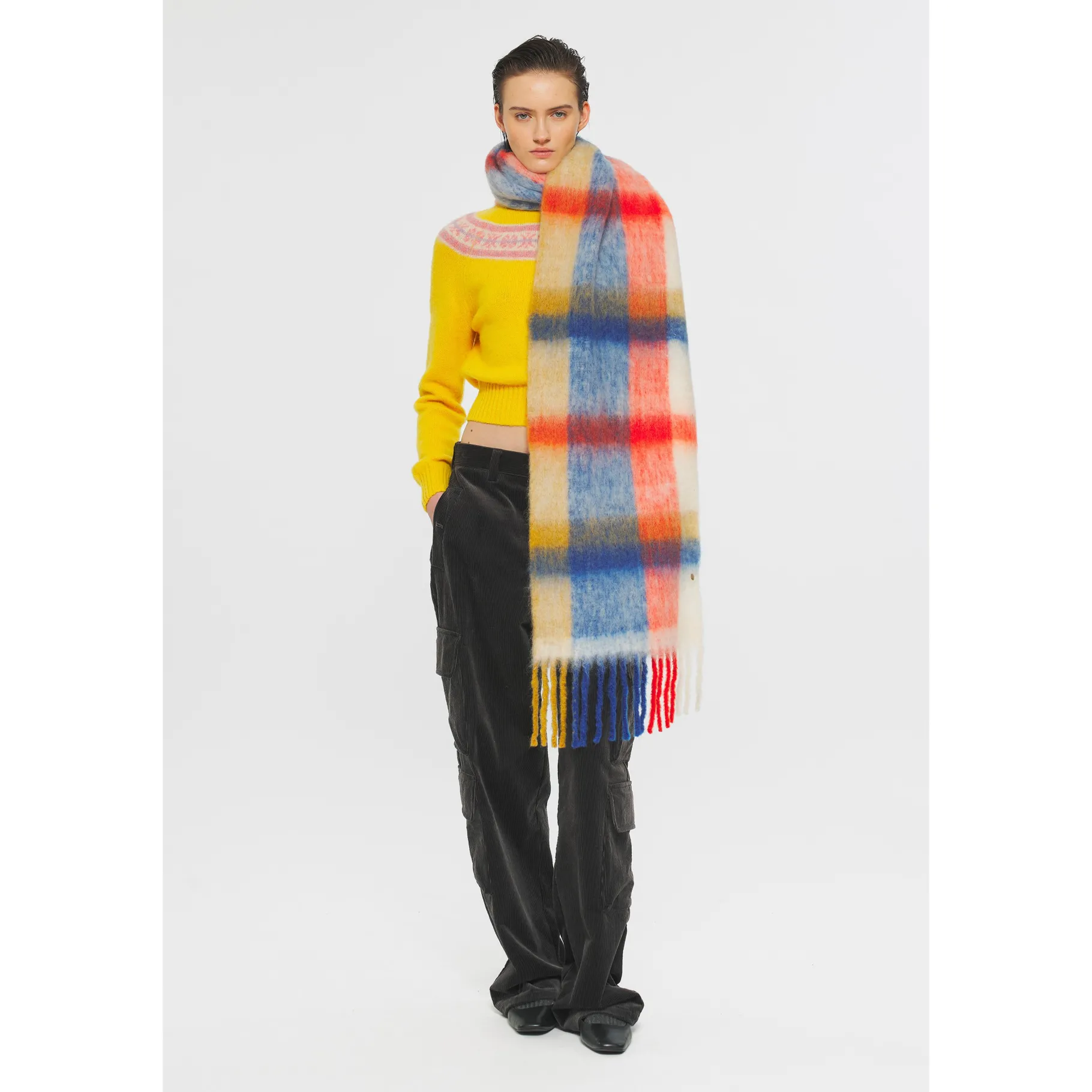 ANTIK BATIK Scarves Scarf Blue Outlet