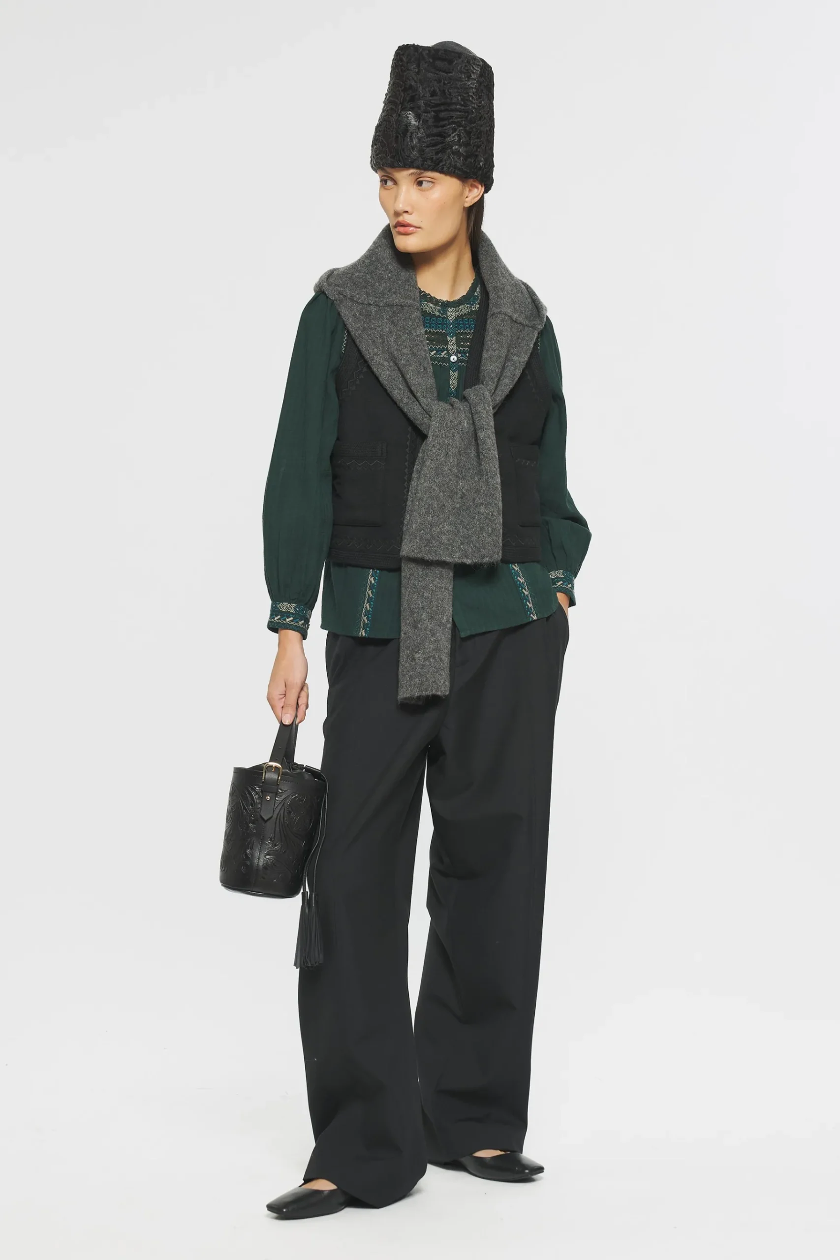 ANTIK BATIK Small bag Saigon Black Outlet