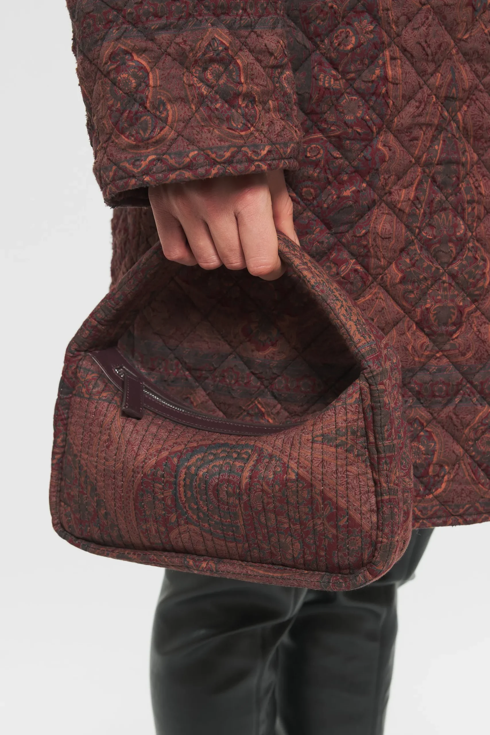 ANTIK BATIK Small bag Taja Burgundy Clearance