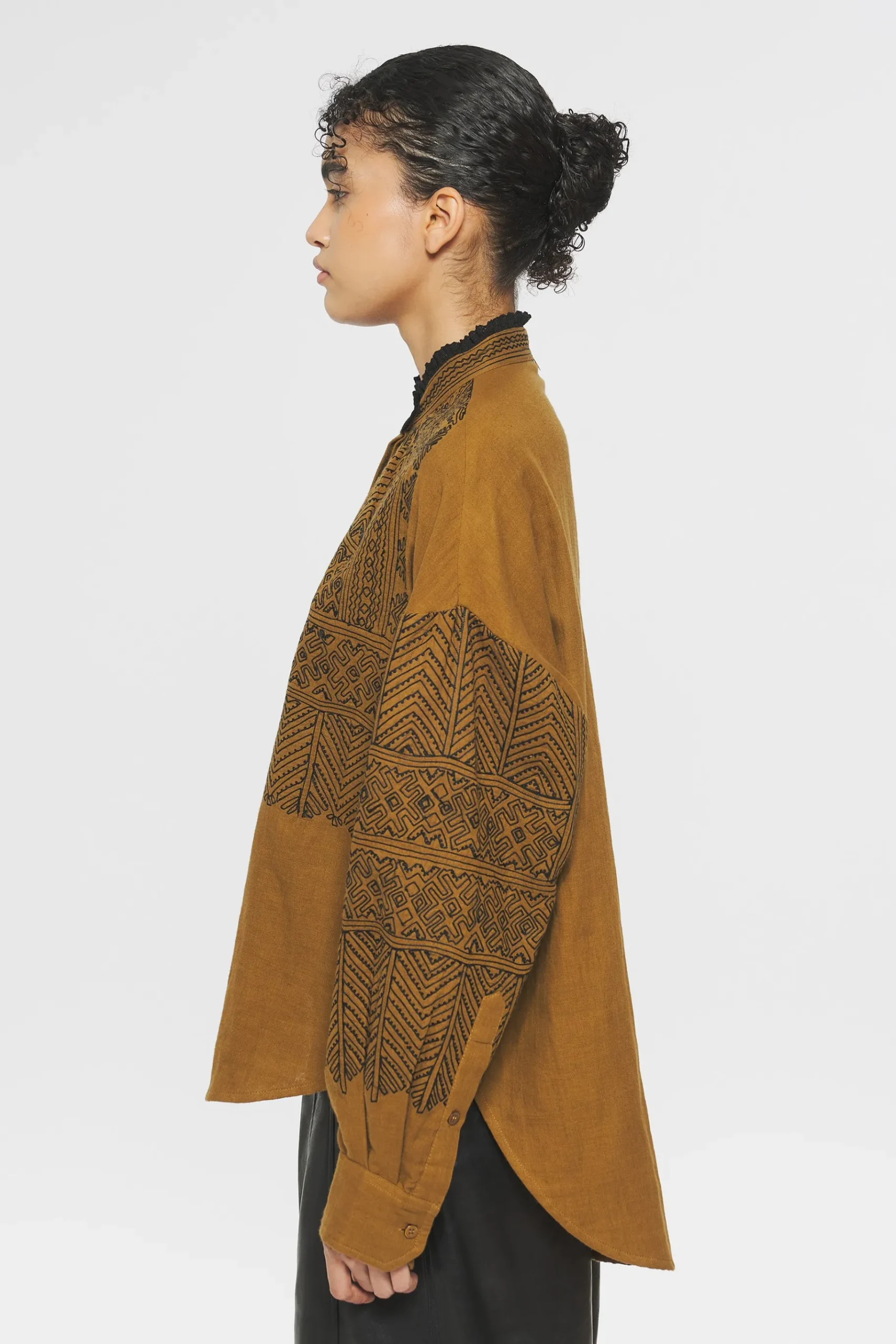 ANTIK BATIK Svetlana Embroidered Tunic Cream Cheap