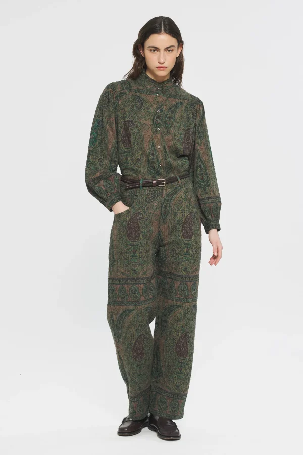 ANTIK BATIK Tajaro Blouse Green Cheap