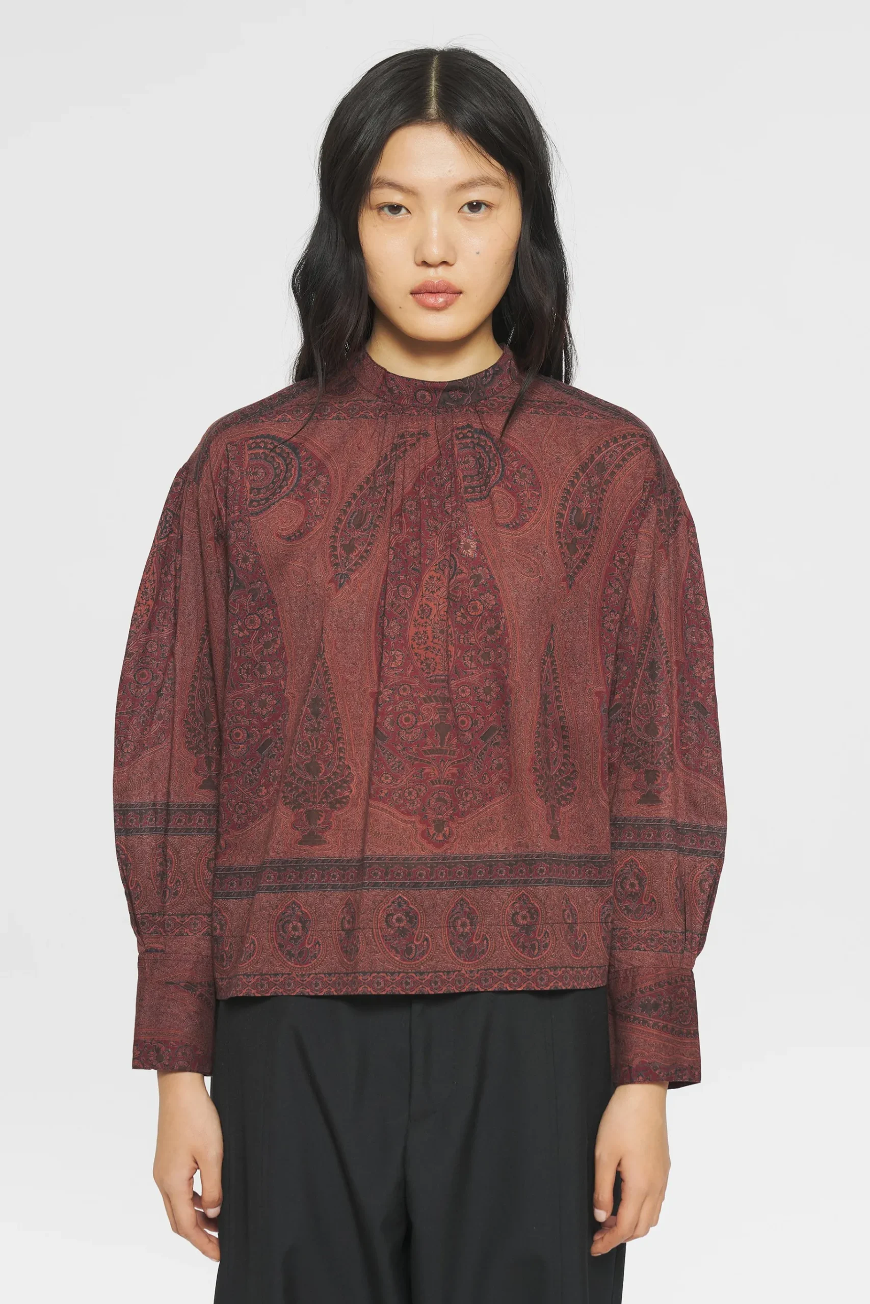 ANTIK BATIK Tajaro Blouse Red Shop