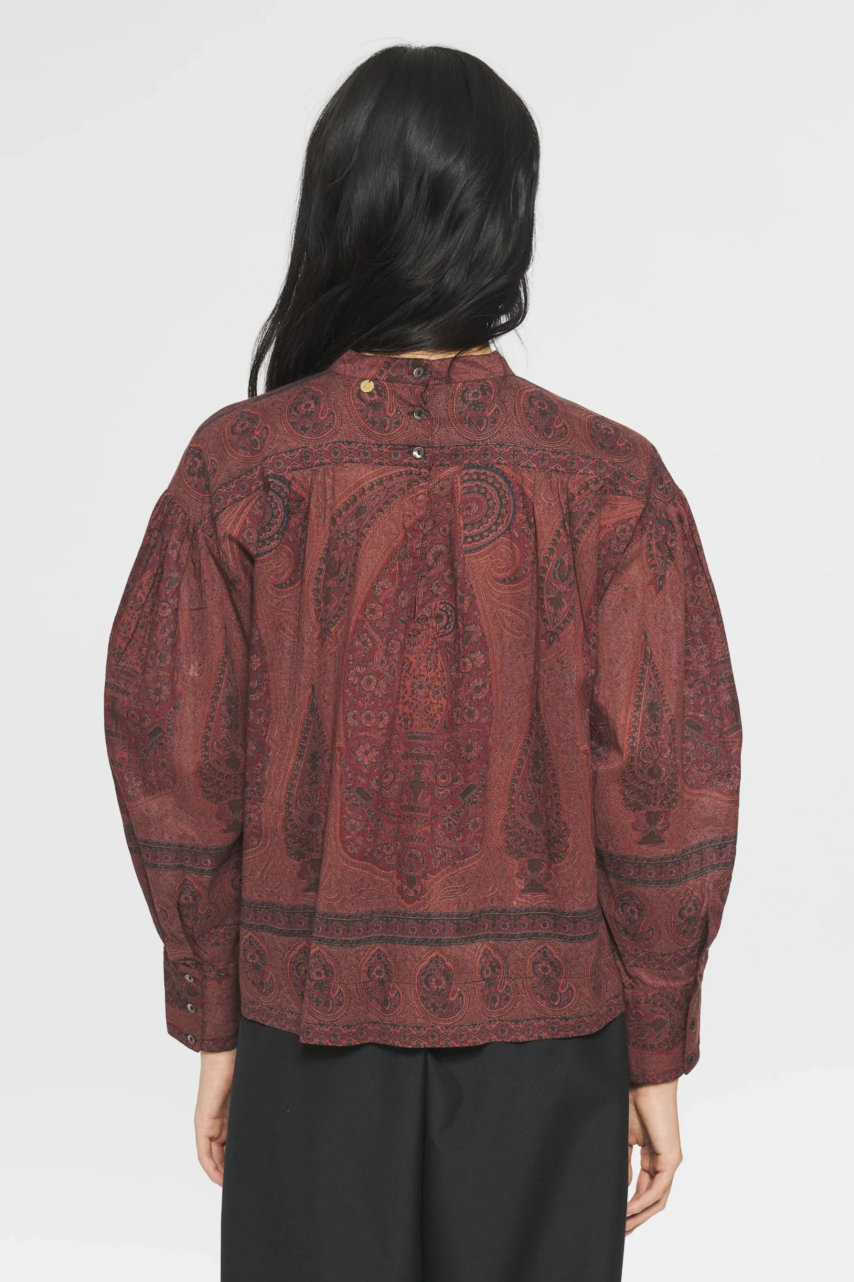 ANTIK BATIK Tajaro Blouse Red Shop
