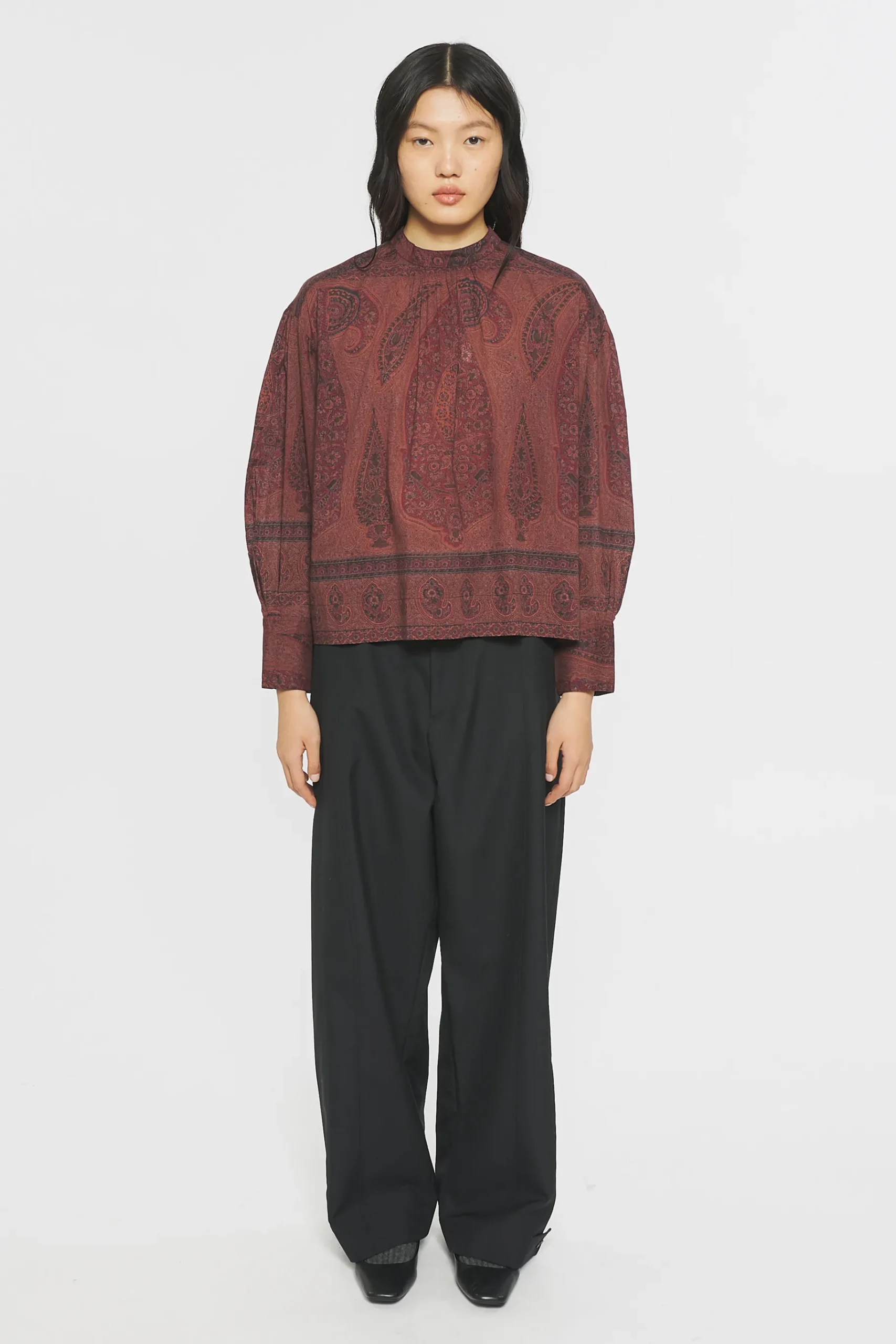 ANTIK BATIK Tajaro Blouse Red Shop