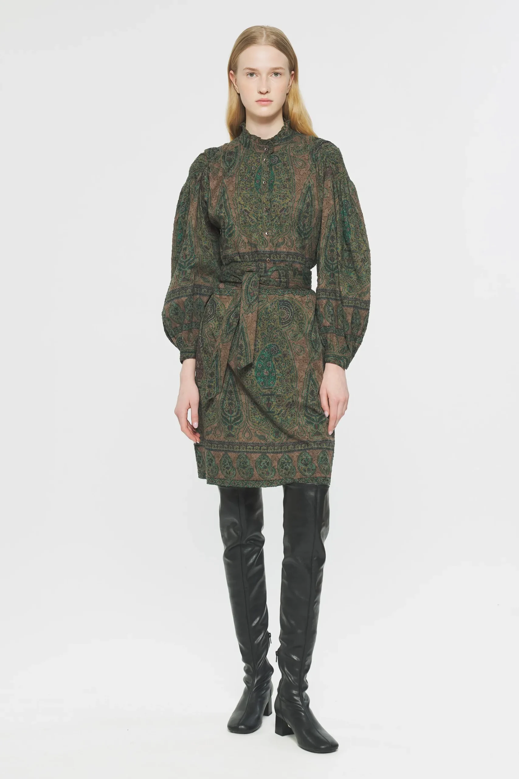 ANTIK BATIK Tajaro Dress Green Best Sale