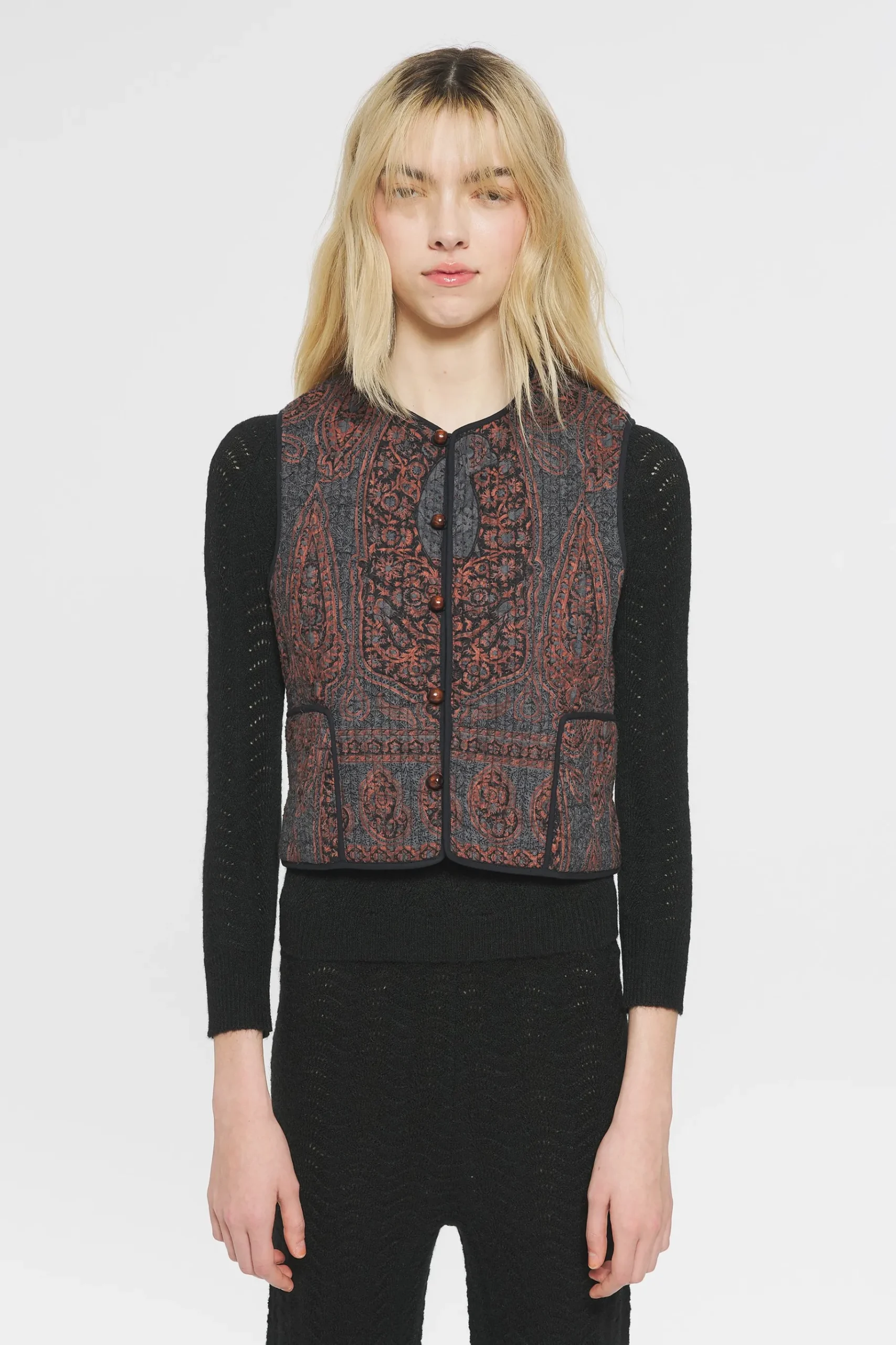 ANTIK BATIK Tajaro Gilet Black Flash Sale