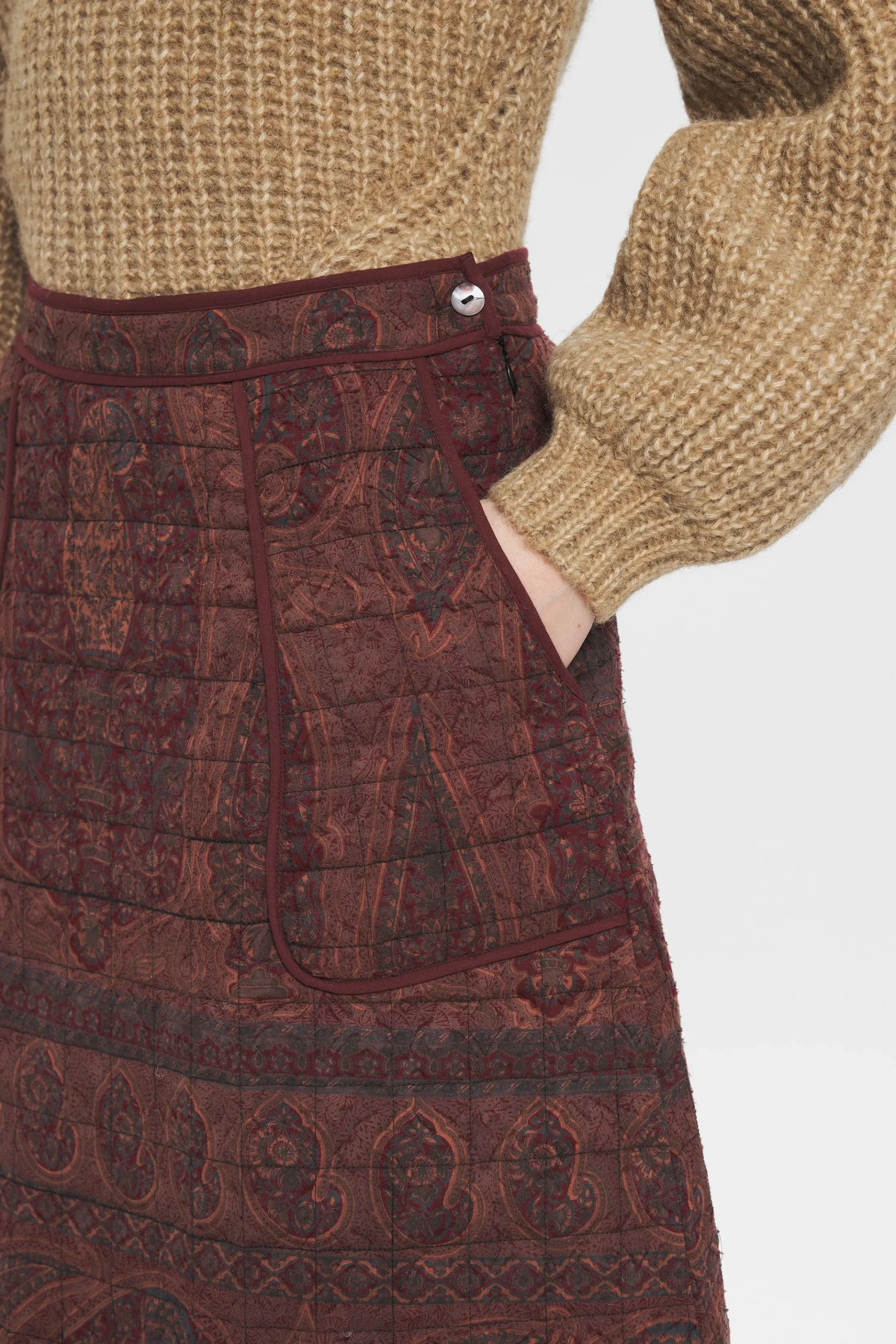 ANTIK BATIK Tajaro Skirt Red Outlet