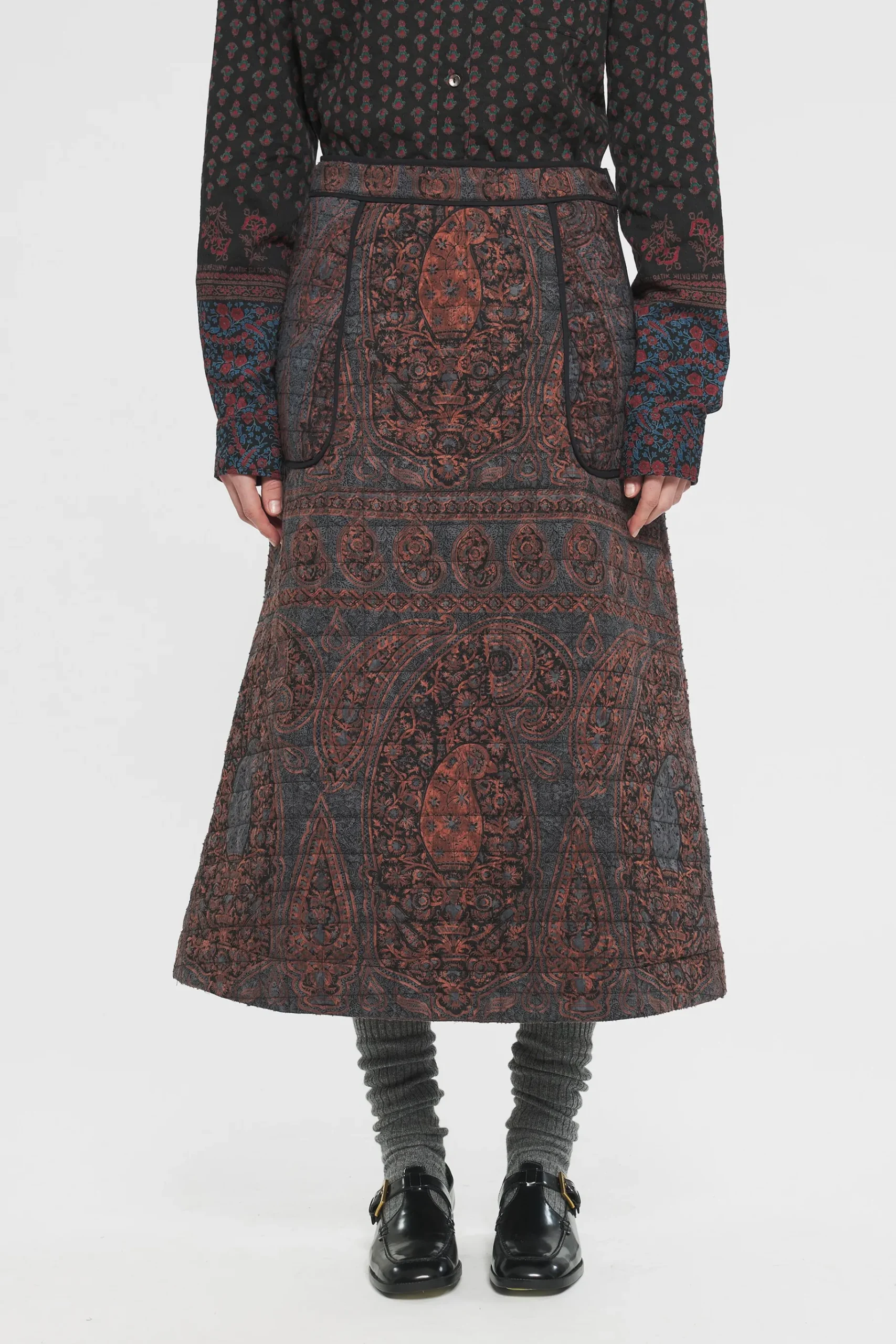 ANTIK BATIK Tajaro Skirt Black New