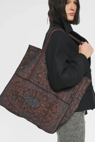 ANTIK BATIK Tajaro Tote bag Black New