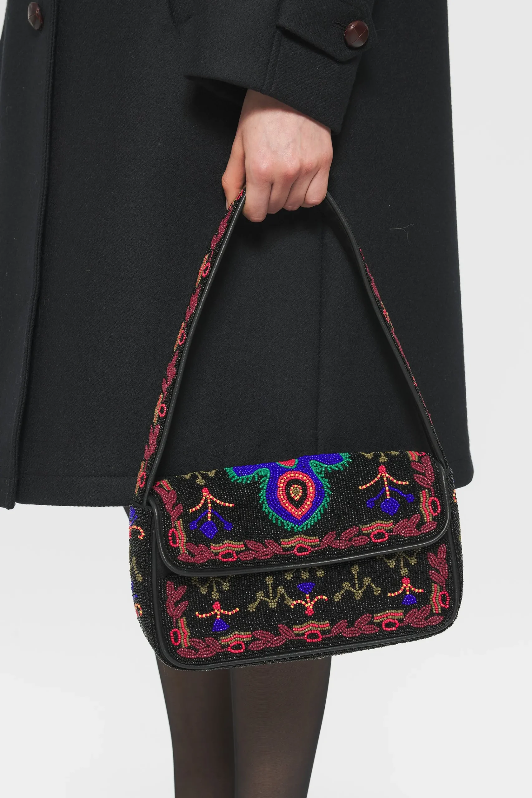 ANTIK BATIK Tesora Embroidered baguette bag New