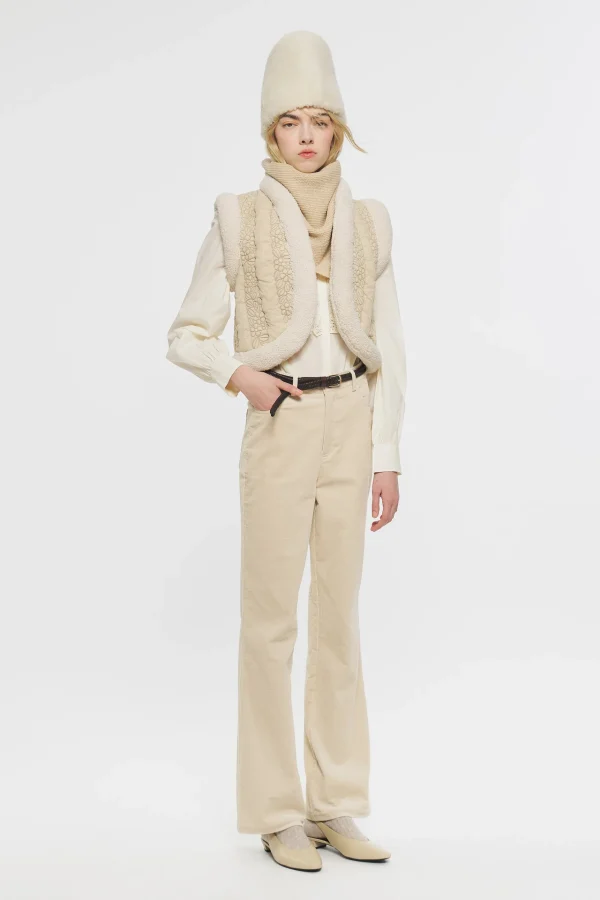ANTIK BATIK Tildo Flared trousers Cream Store