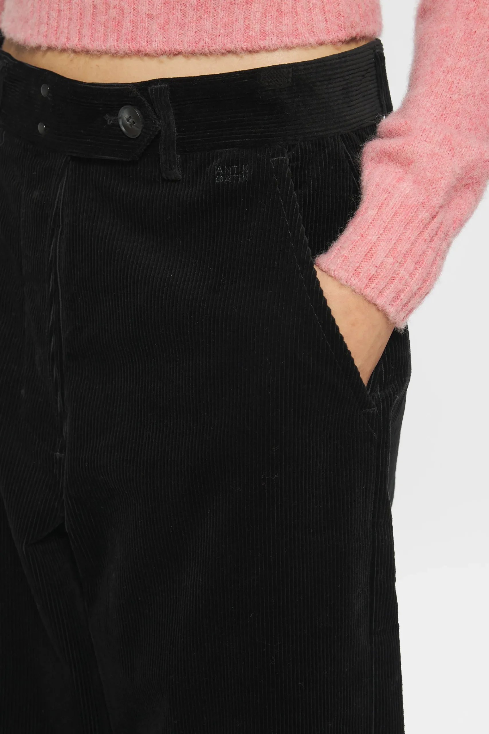 ANTIK BATIK Tildo Trousers Black New