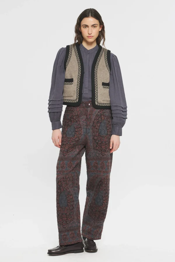 ANTIK BATIK William Gilet Grey New