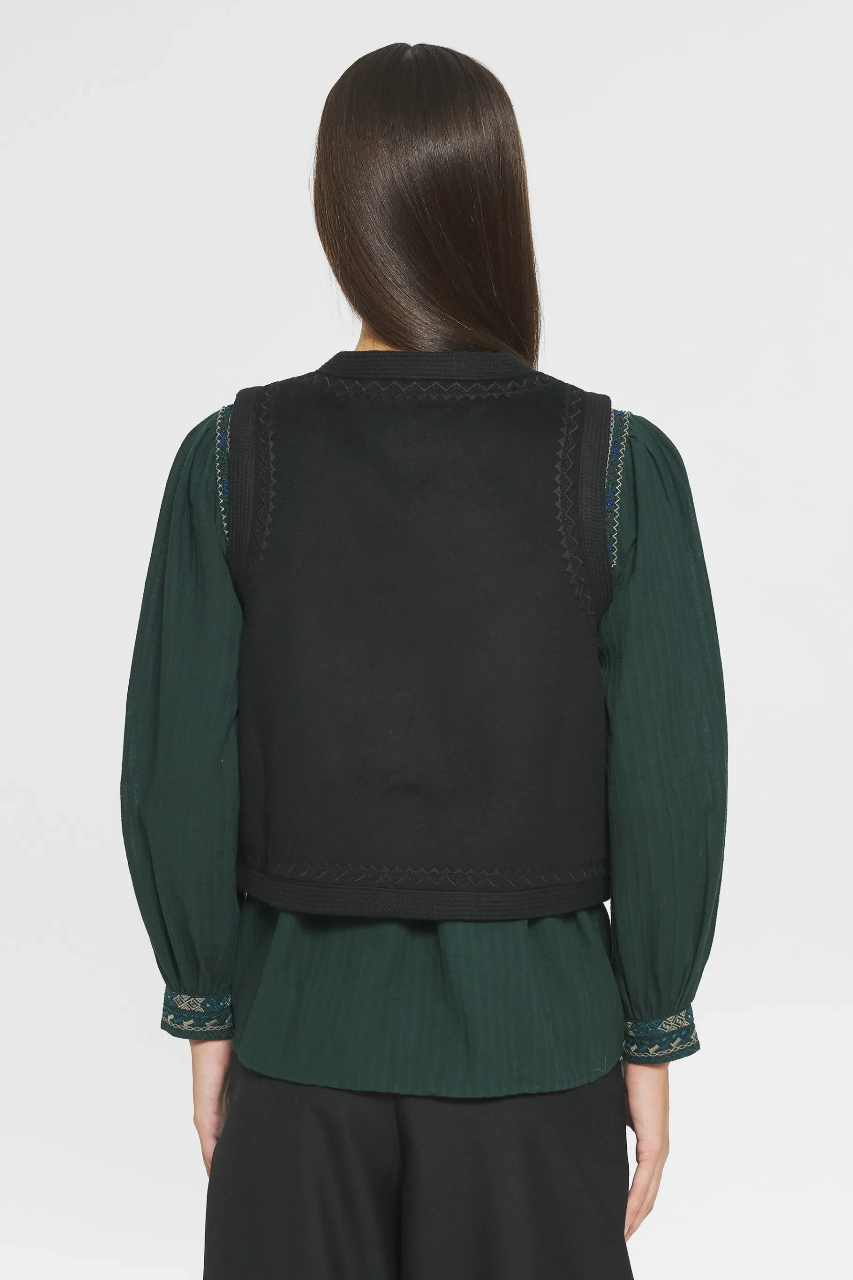 ANTIK BATIK William Gilet Black Fashion