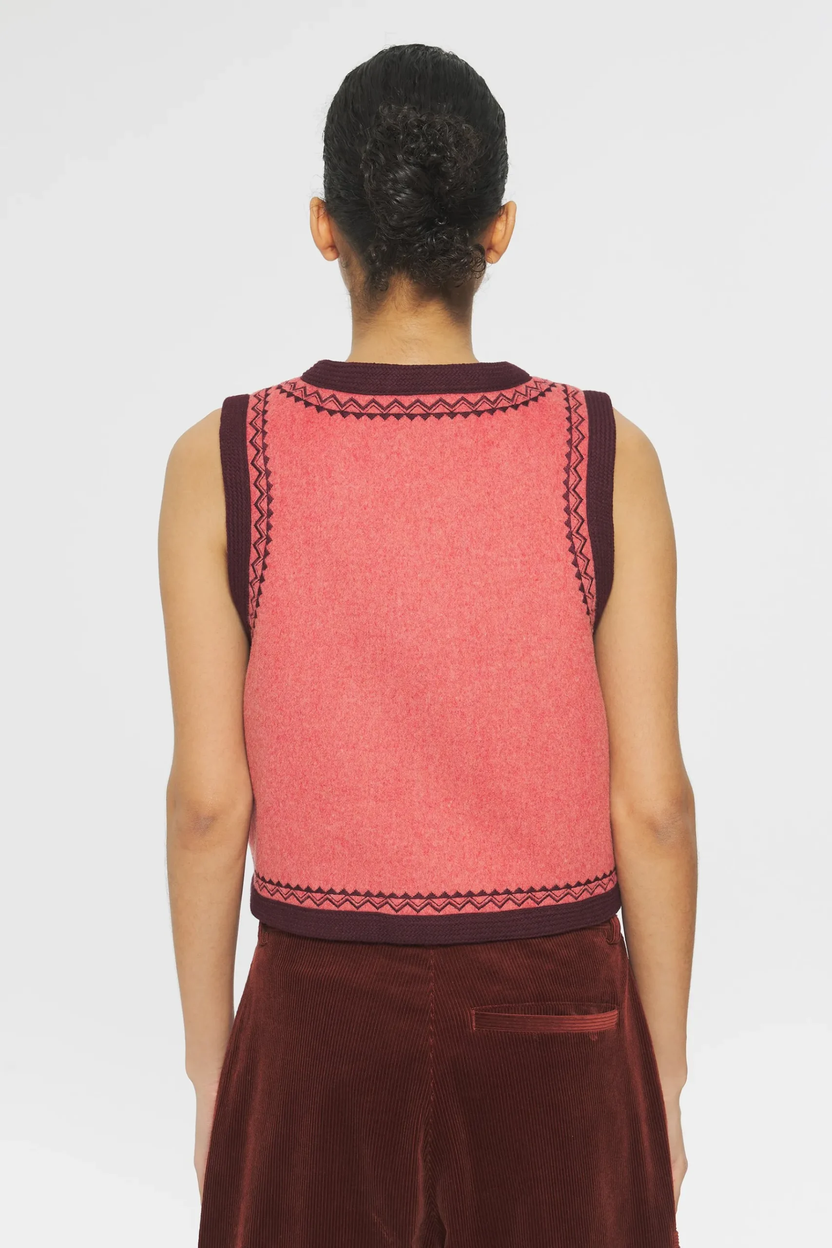 ANTIK BATIK William Gilet Red New