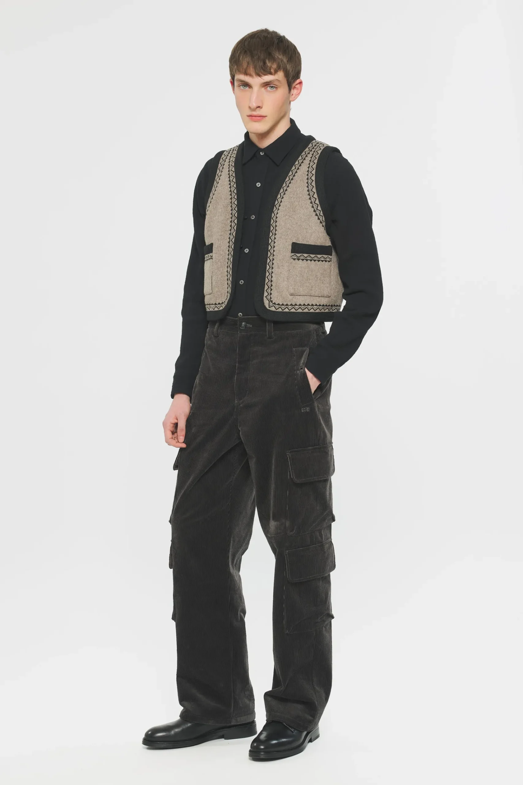 ANTIK BATIK William Gilet Men Grey Fashion