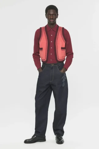 ANTIK BATIK William Gilet Men Red Store
