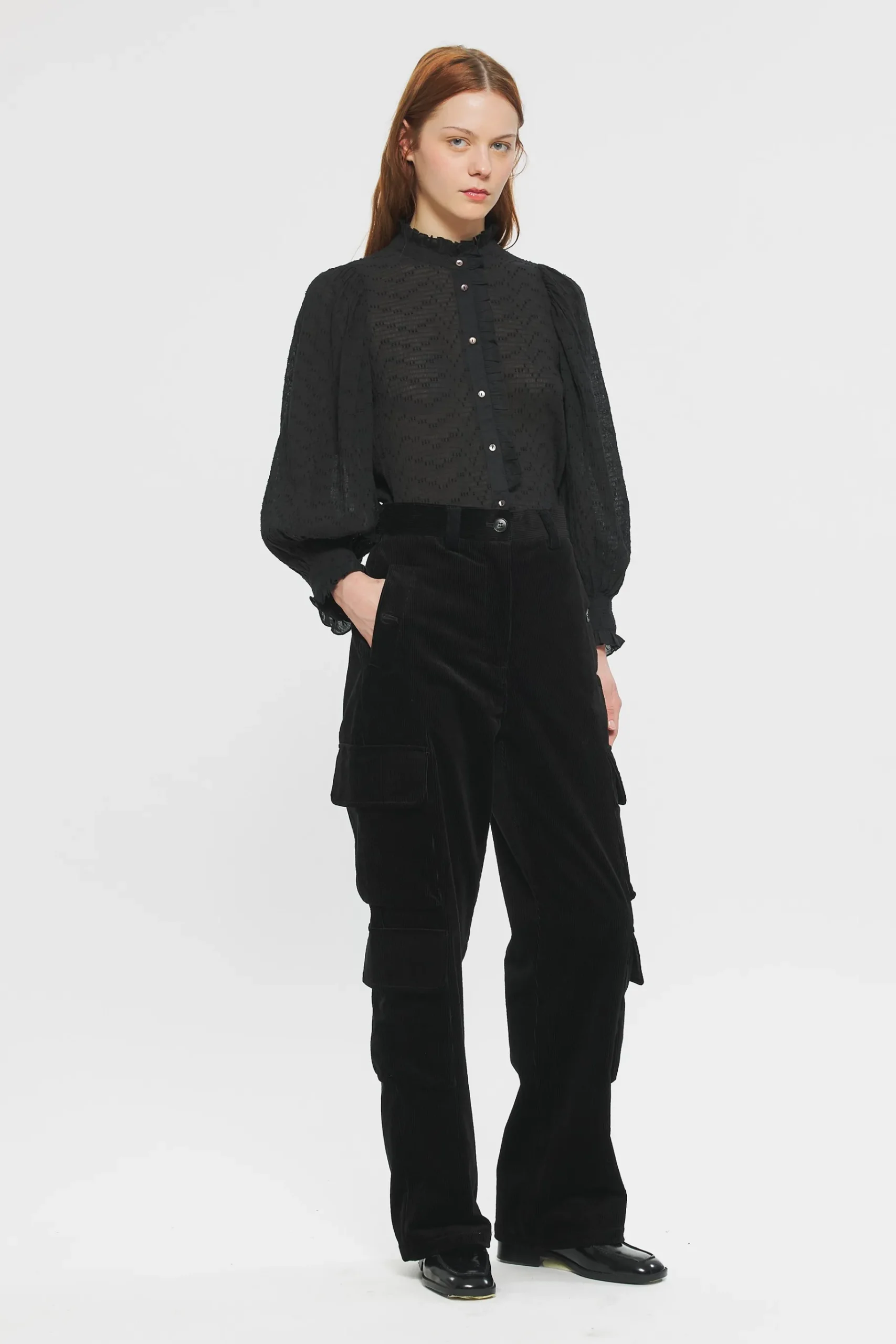ANTIK BATIK Yvette Blouse Black Store
