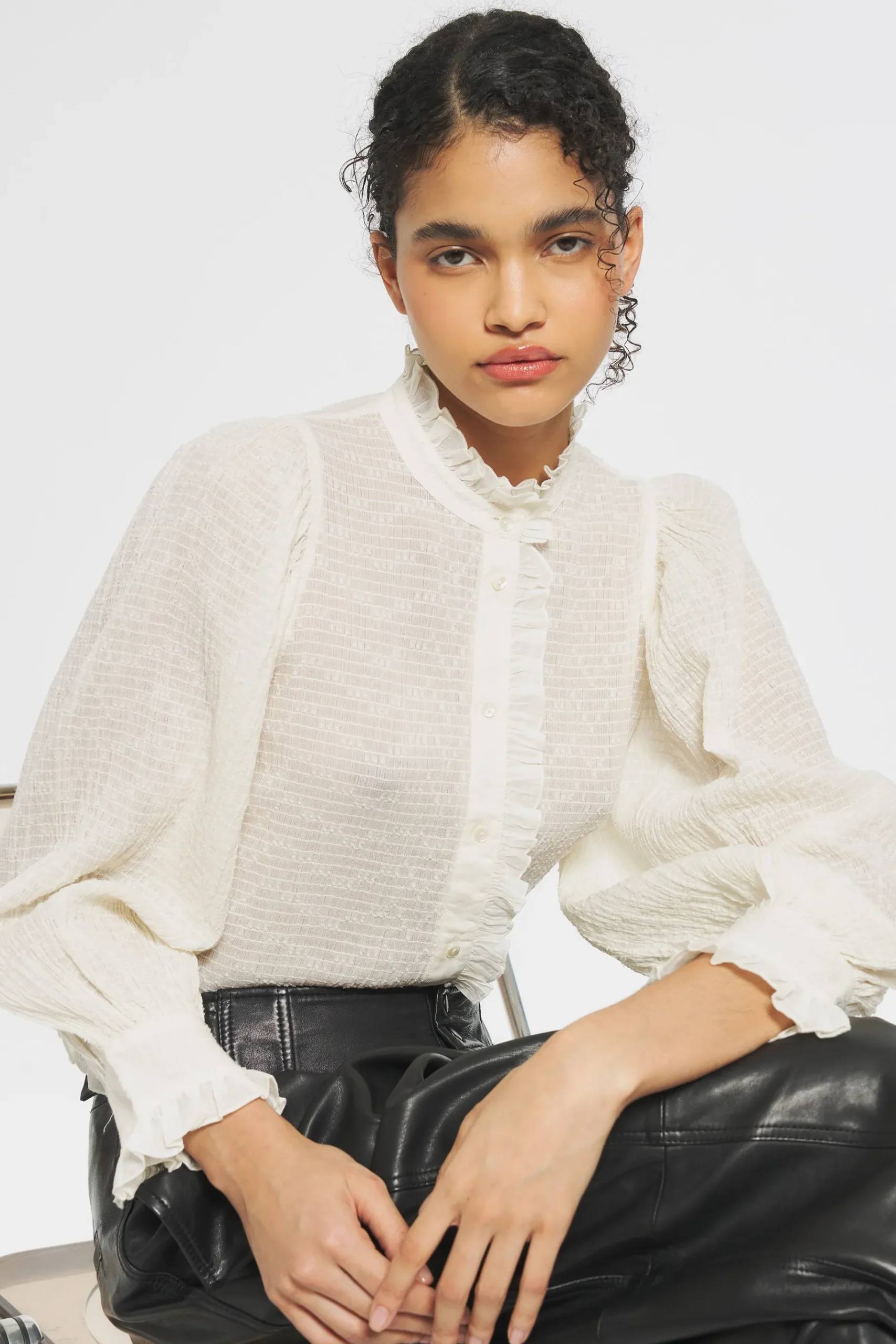 ANTIK BATIK Yvette Blouse Cream Best